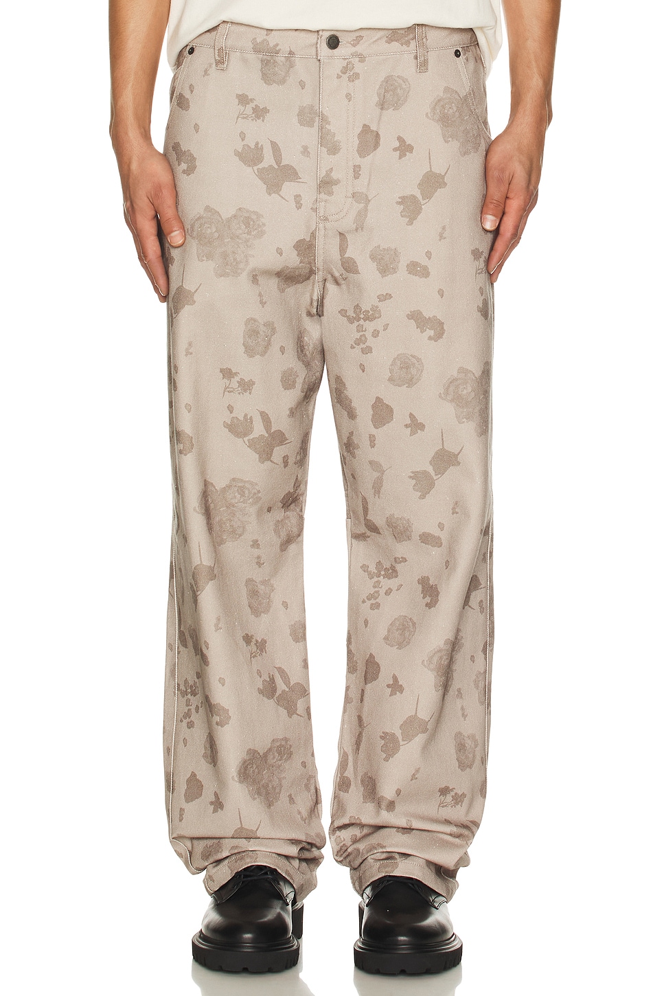 Image 1 of Honor The Gift Tonal Floral Pant in Pebble
