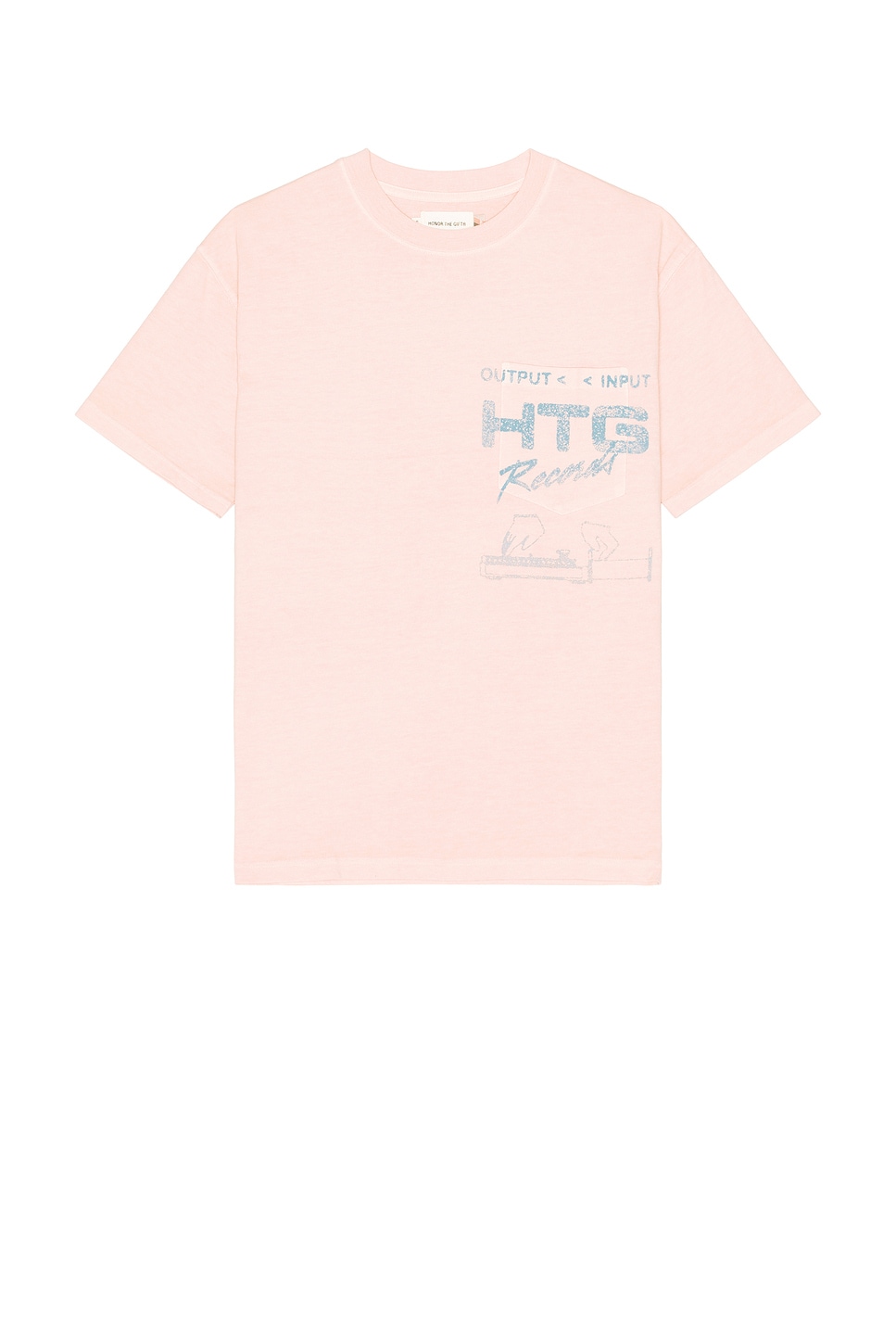 HTG Records Tee in Pink