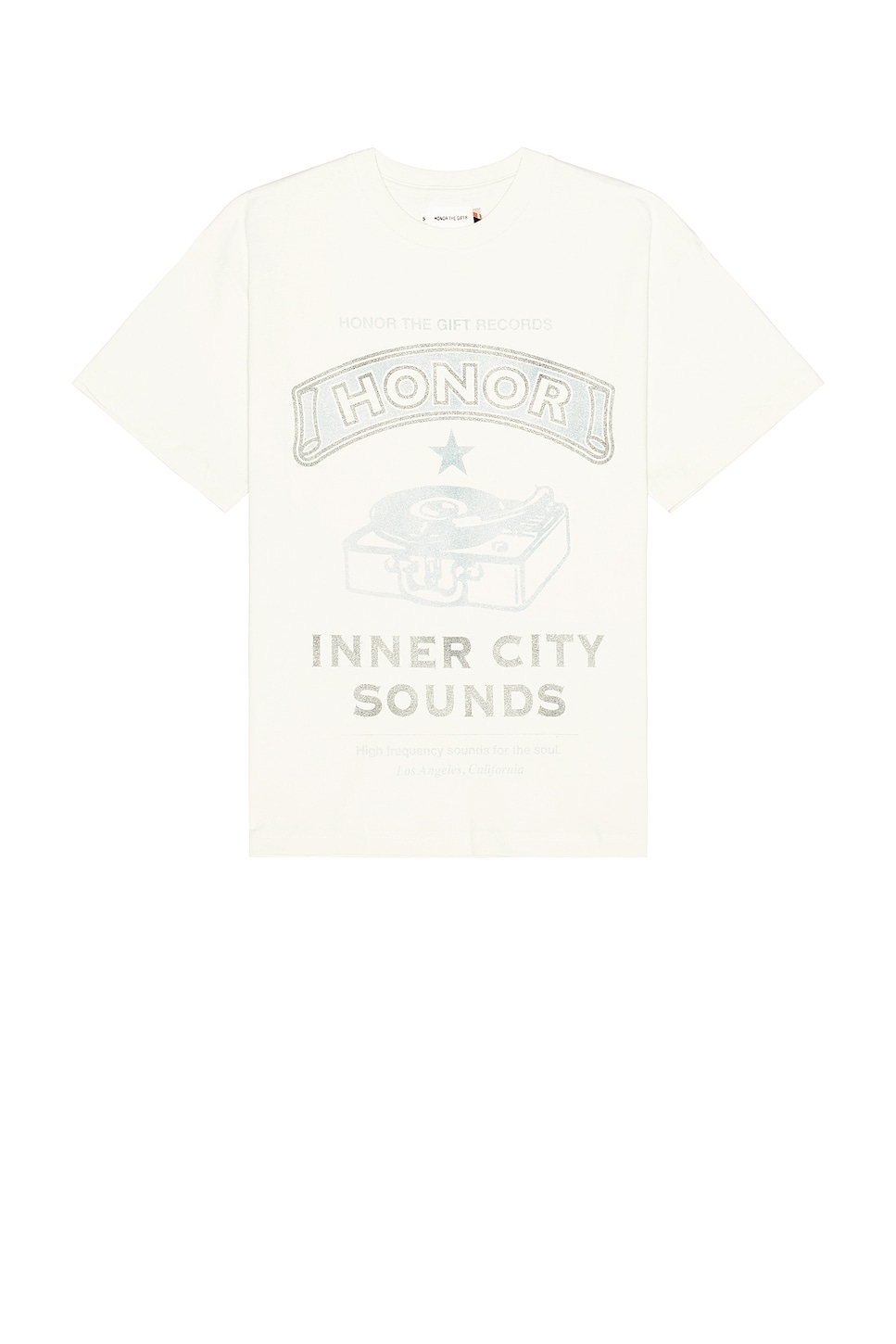 Shop Honor The Gift Honor Records Tee In Cream