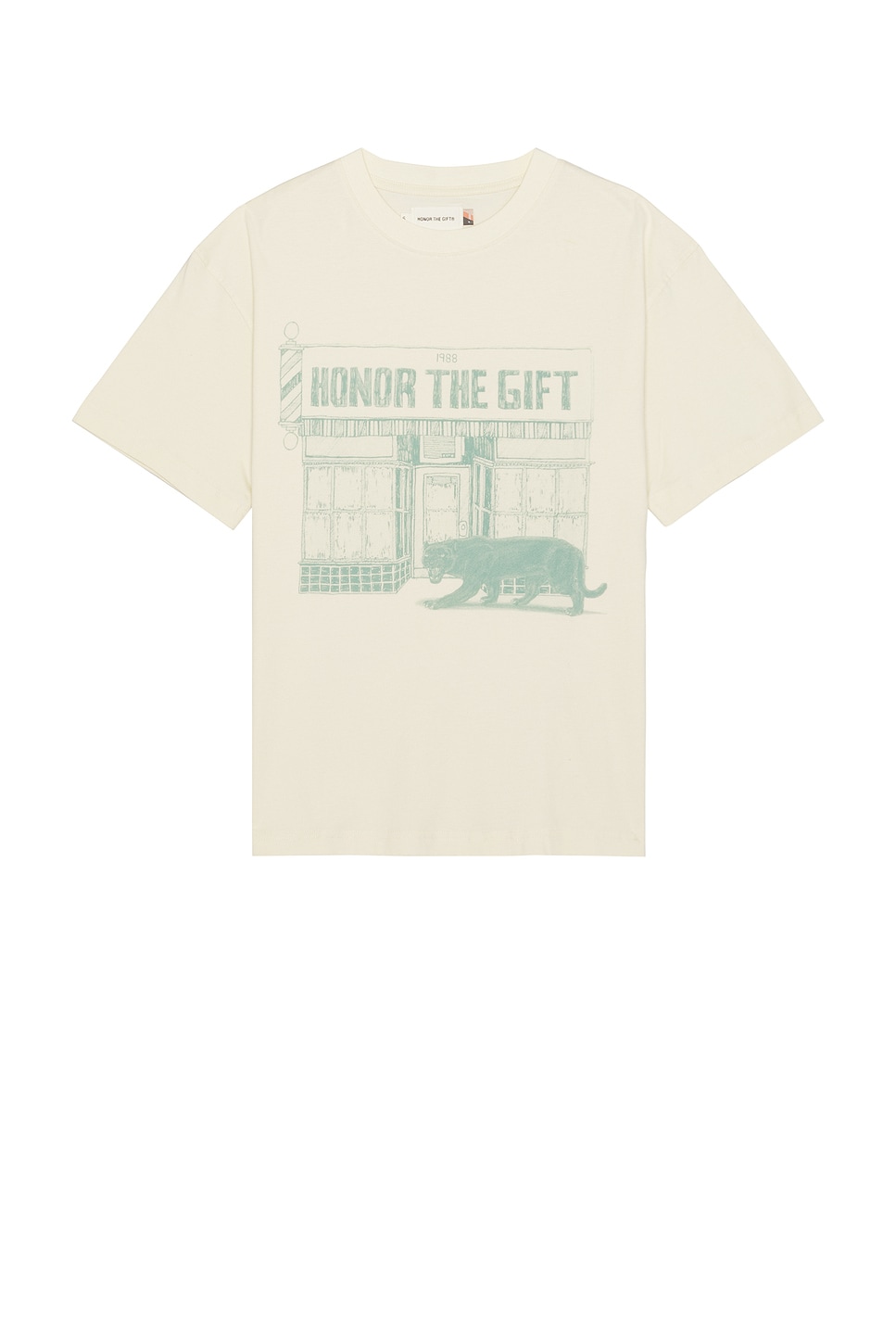 Image 1 of Honor The Gift Barbershop T-Shirt in Bone