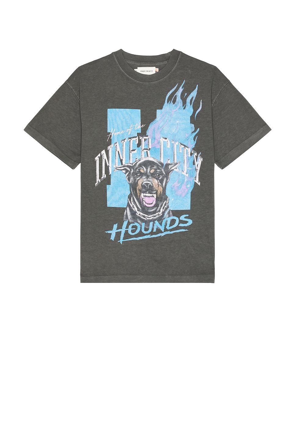 Inner City Hounds T-Shirt in Charcoal