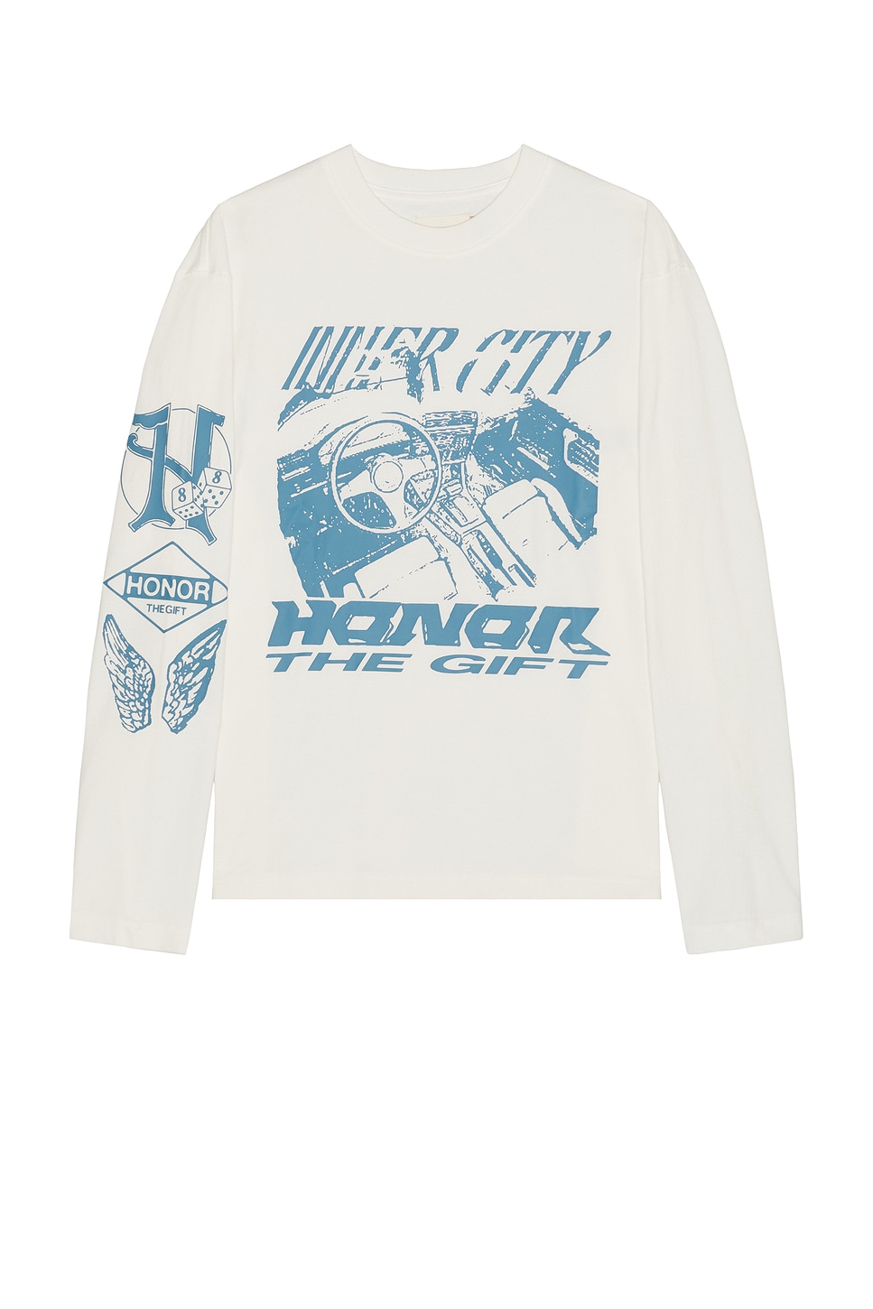 Image 1 of Honor The Gift Driving Long Sleeve Tee in White