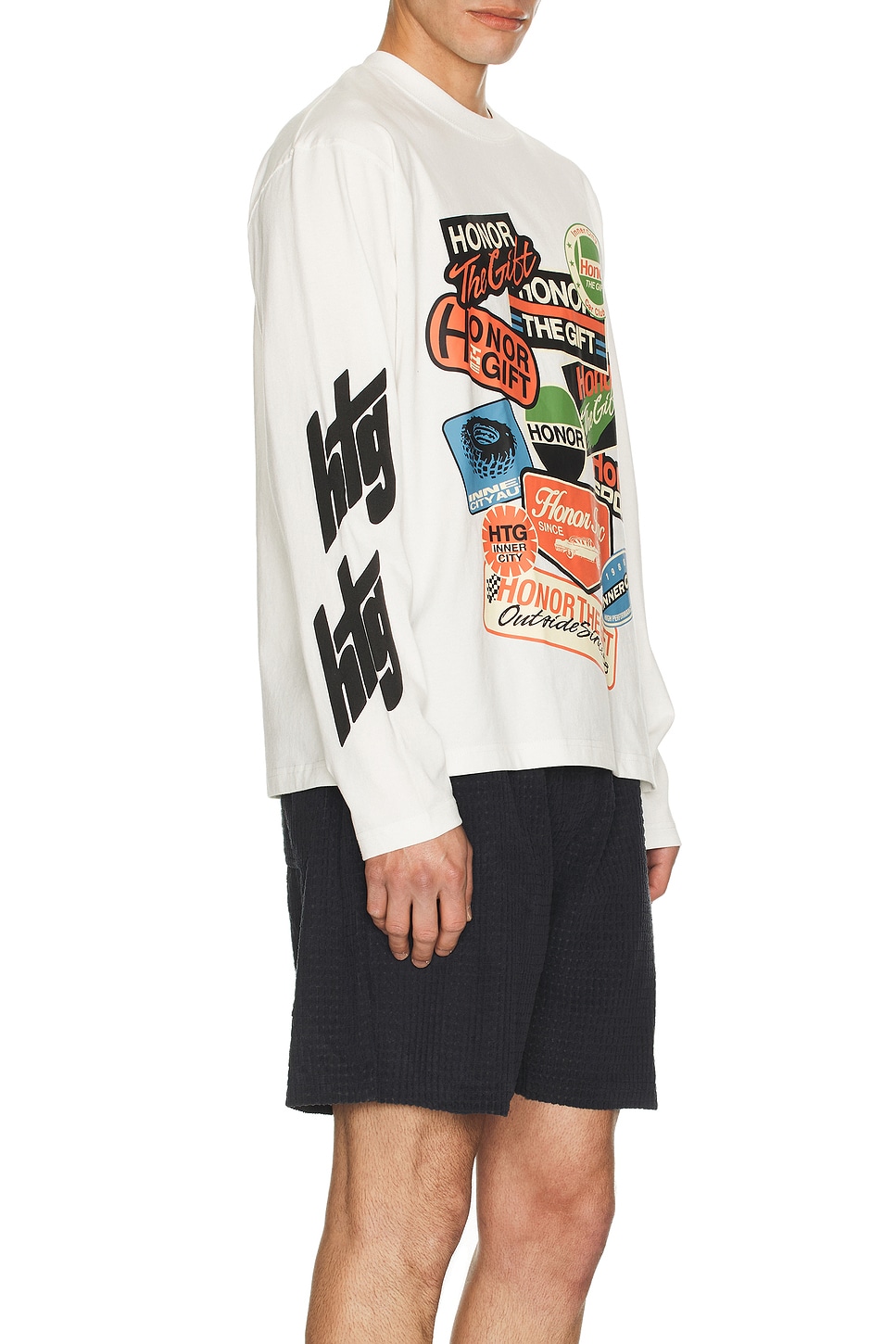 Image 1 of Honor The Gift Fuel Long Sleeve Tee in White
