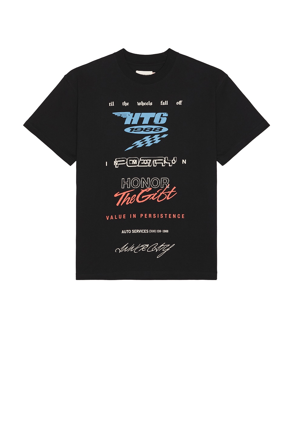Persistence Race Tee in Black