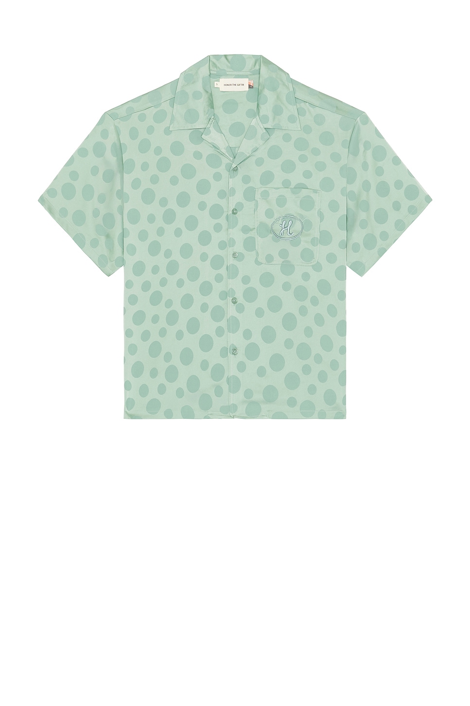 Polka Dot Camp Shirt in Green