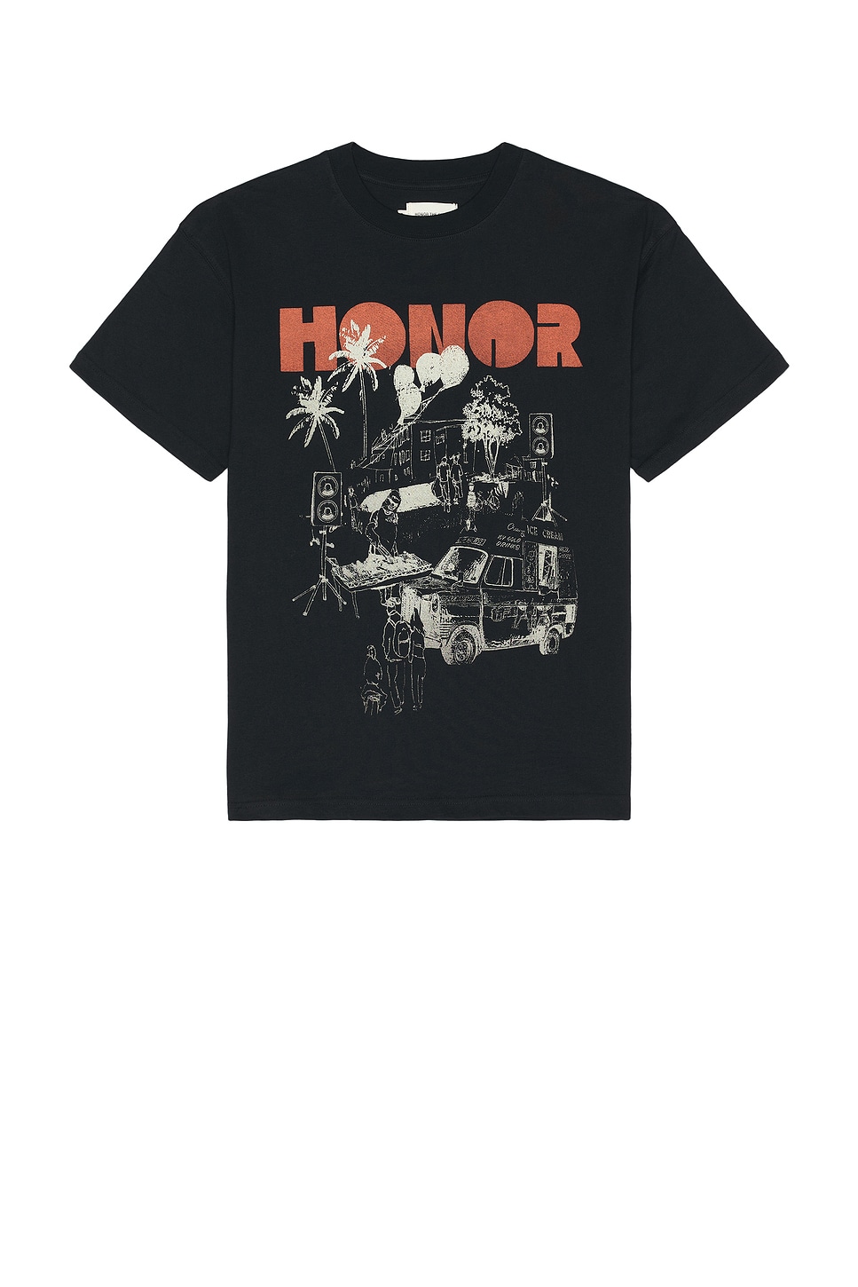 Image 1 of Honor The Gift Block Party Tee in Black