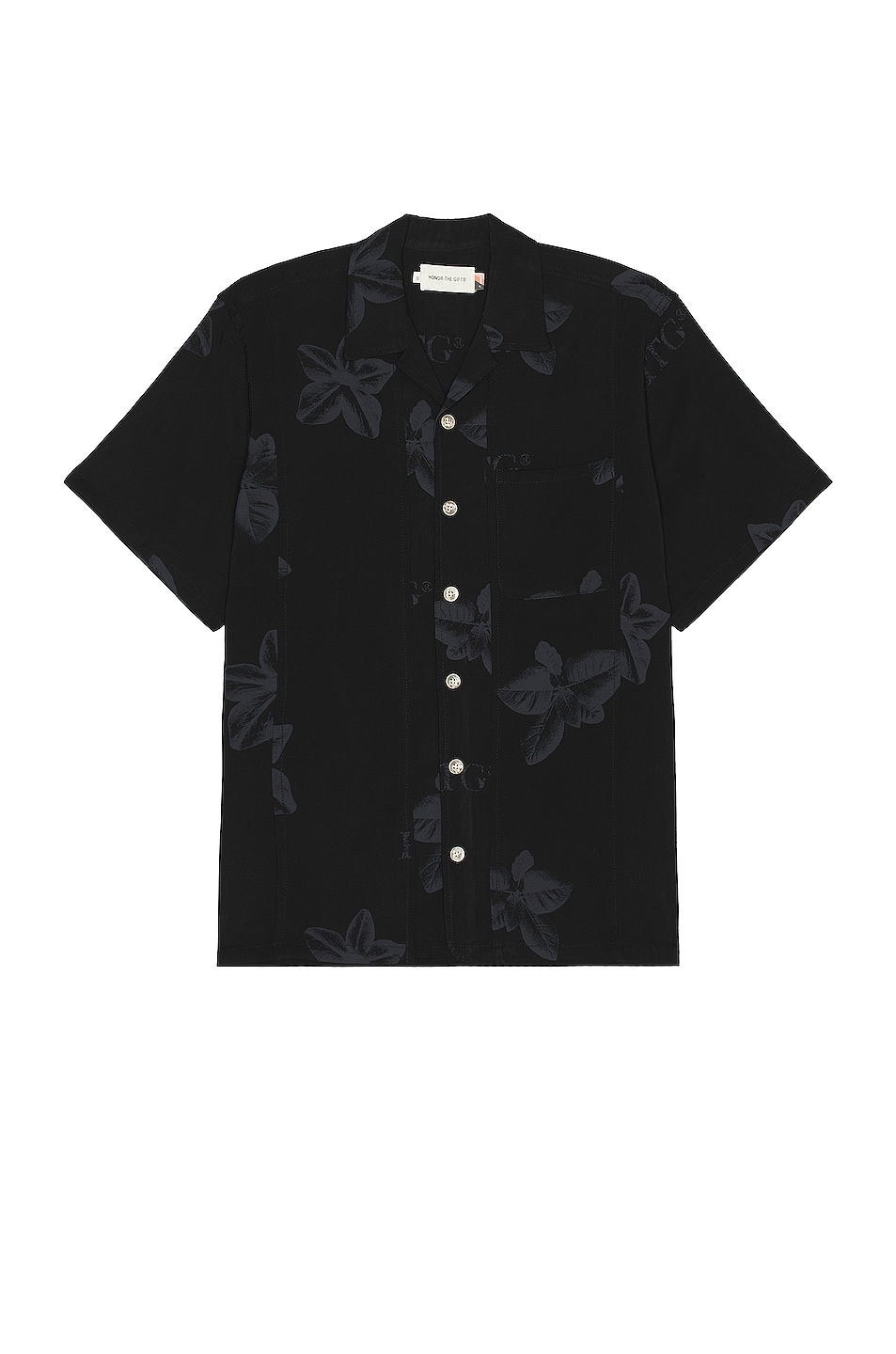 Image 1 of Honor The Gift Tobacco Button Up Shirt in Black