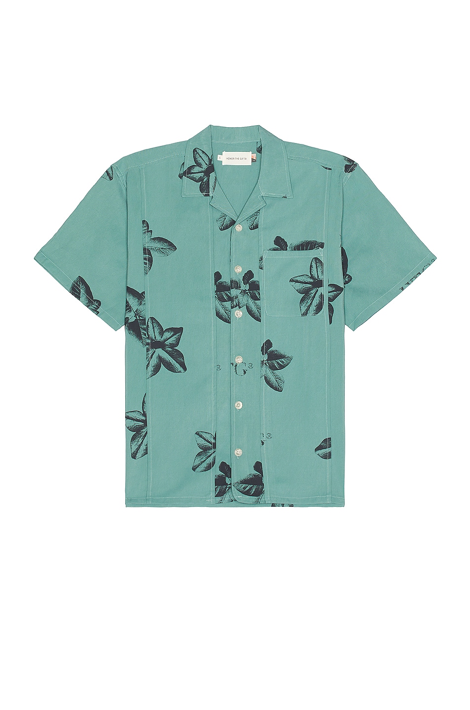 Image 1 of Honor The Gift Tobacco Button Up Shirt in Teal