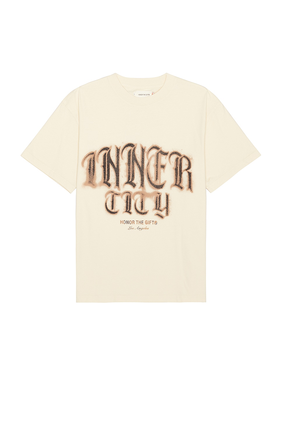 Image 1 of Honor The Gift Stamp Inner City Tee in Bone