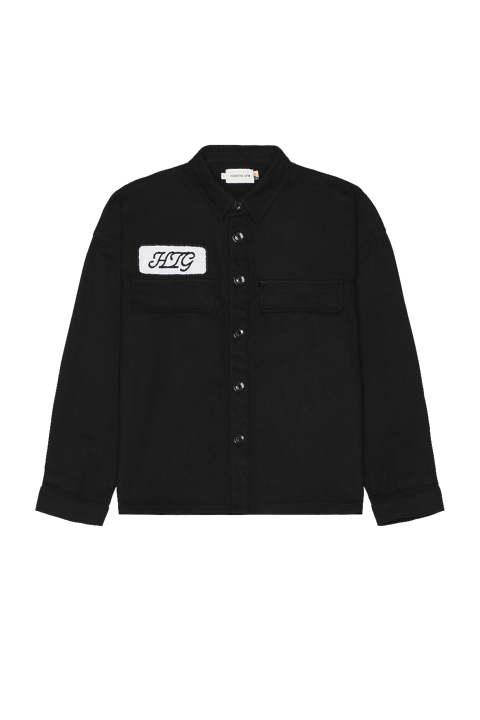 Image 1 of Honor The Gift Long Sleeve Work Shirt in Black