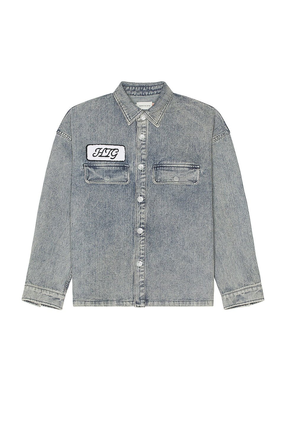 Image 1 of Honor The Gift Long Sleeve Work Shirt in Indigo