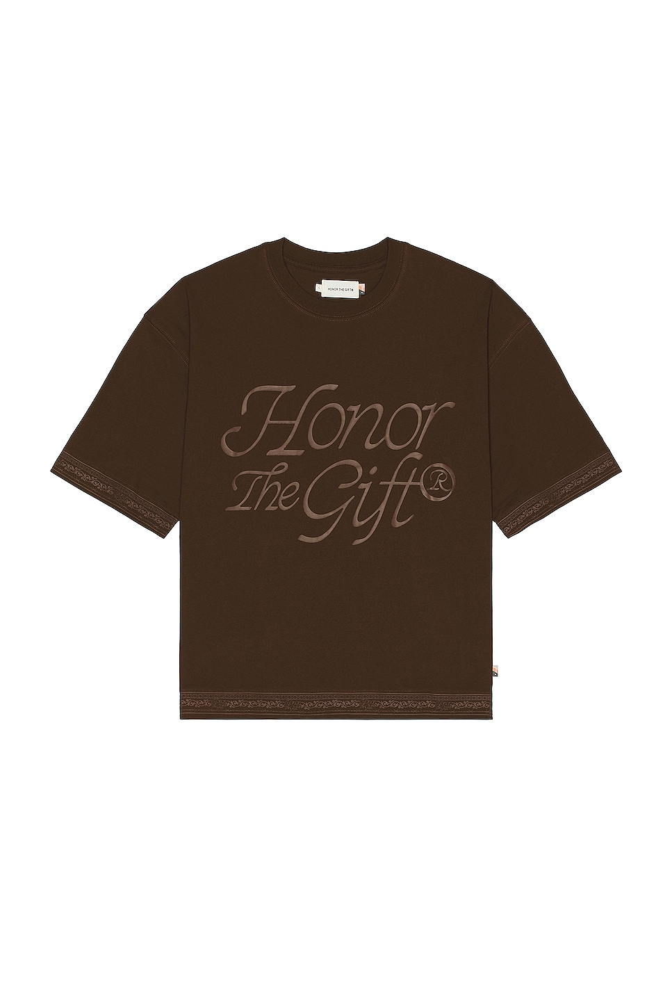 Image 1 of Honor The Gift H Box Tee in Brown