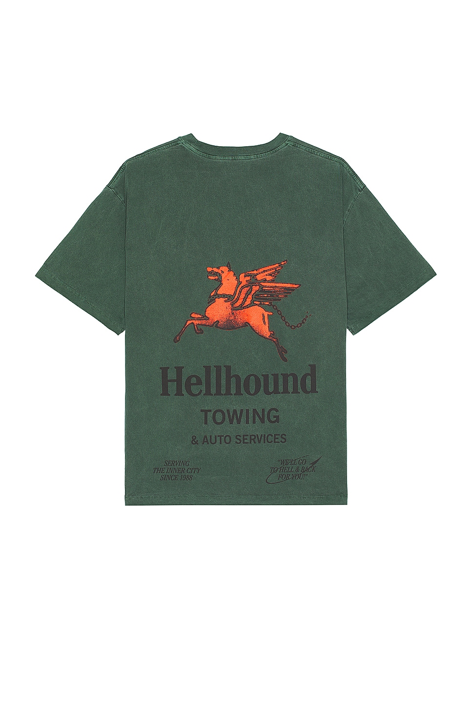 Image 1 of Honor The Gift Hellhound 2.0 Short Sleeve Tee in Green