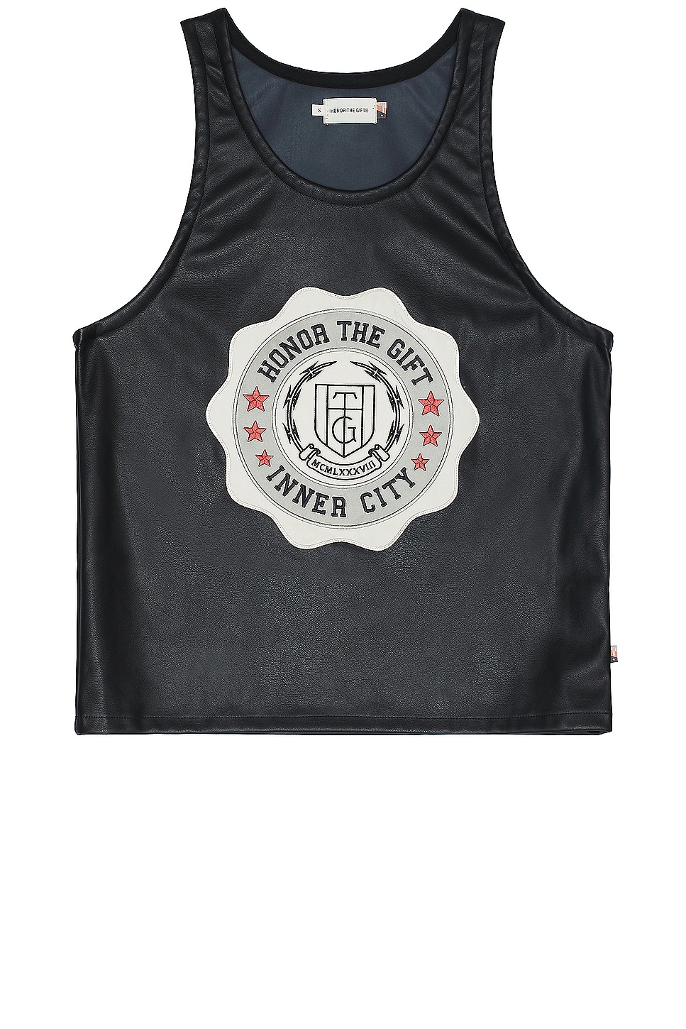 Image 1 of Honor The Gift A-spring Vegan Leather Tank in Black