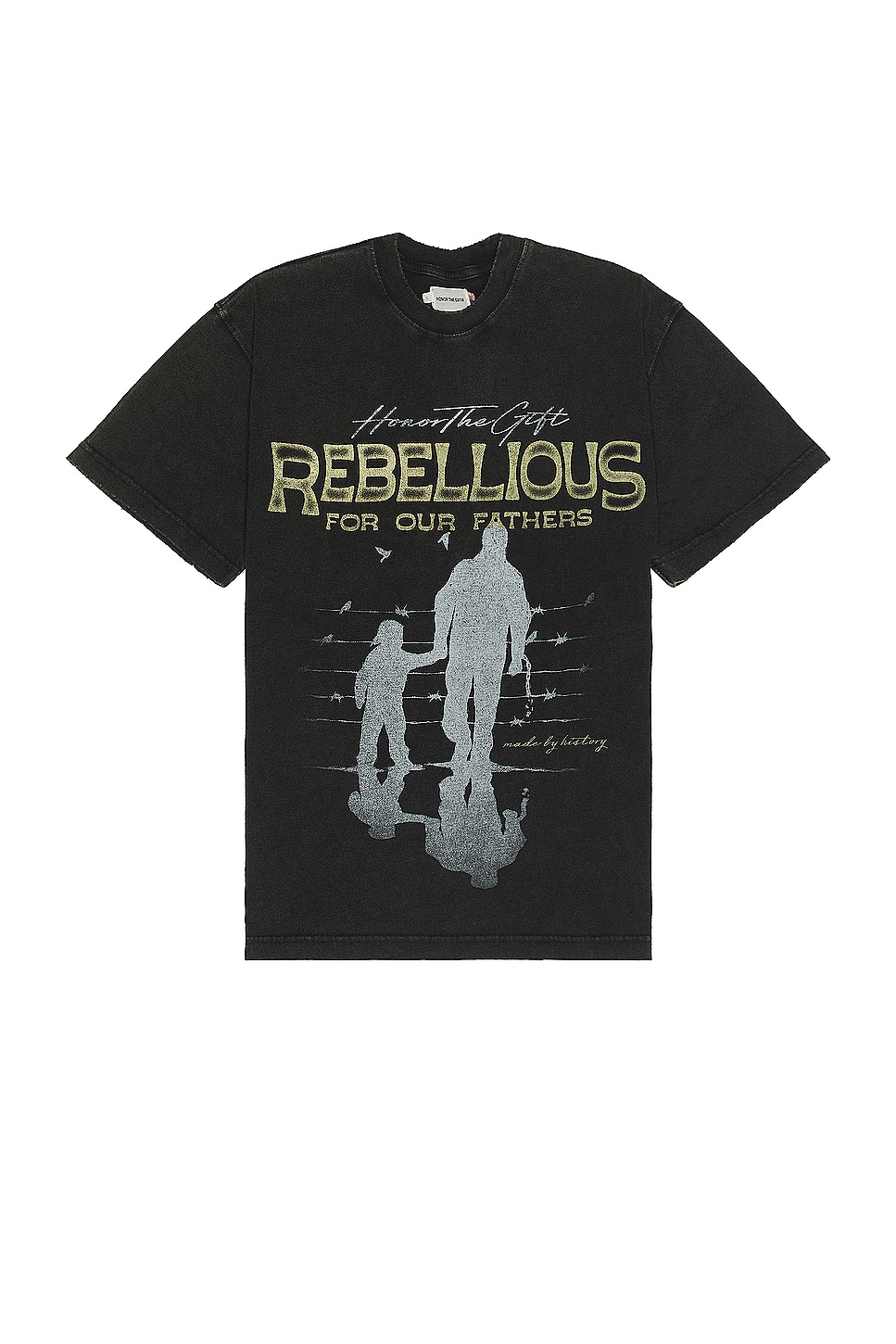Image 1 of Honor The Gift A-spring Rebellious For Our Fathers Tee in Black
