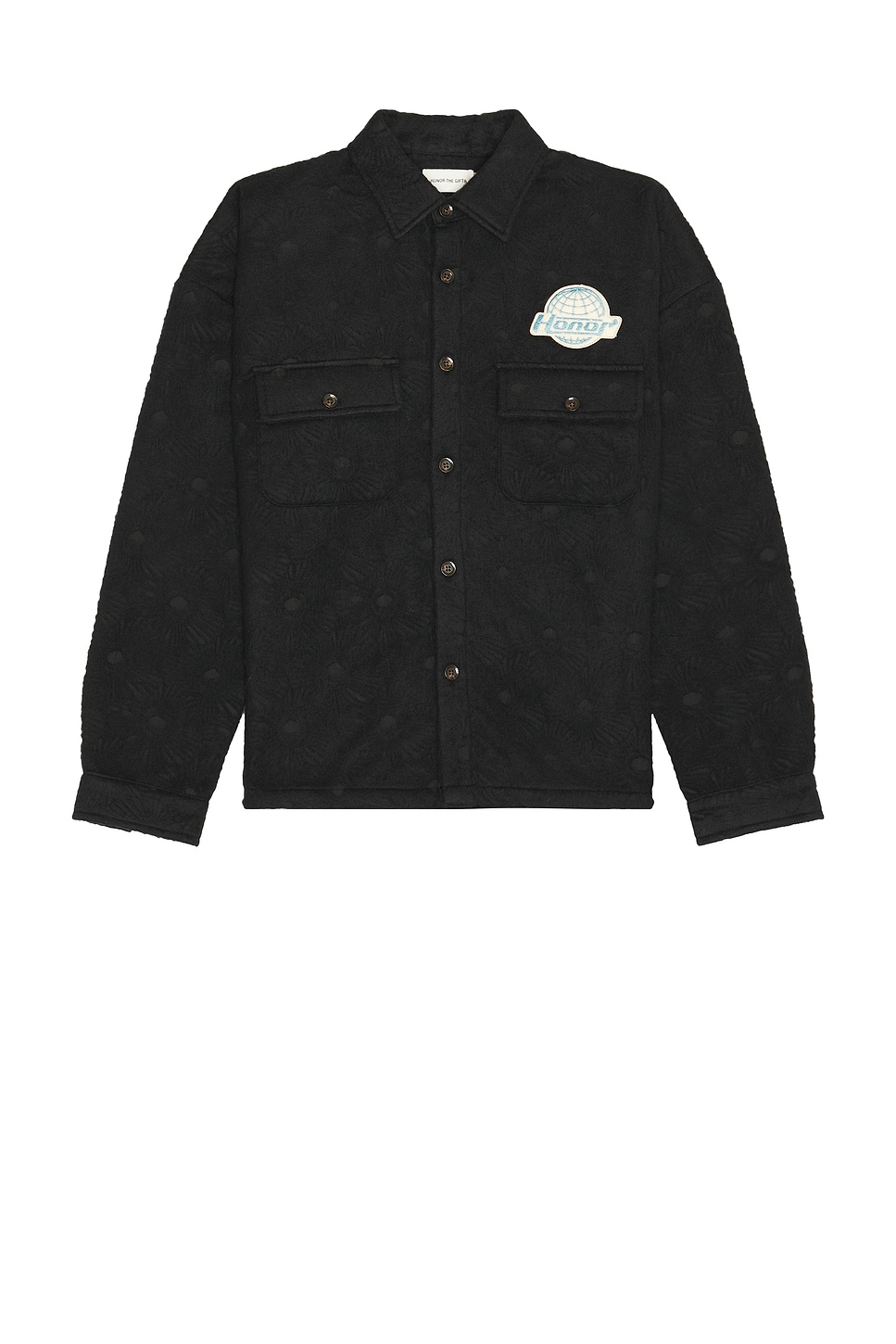 Image 1 of Honor The Gift Floral Cover Shirt in Black