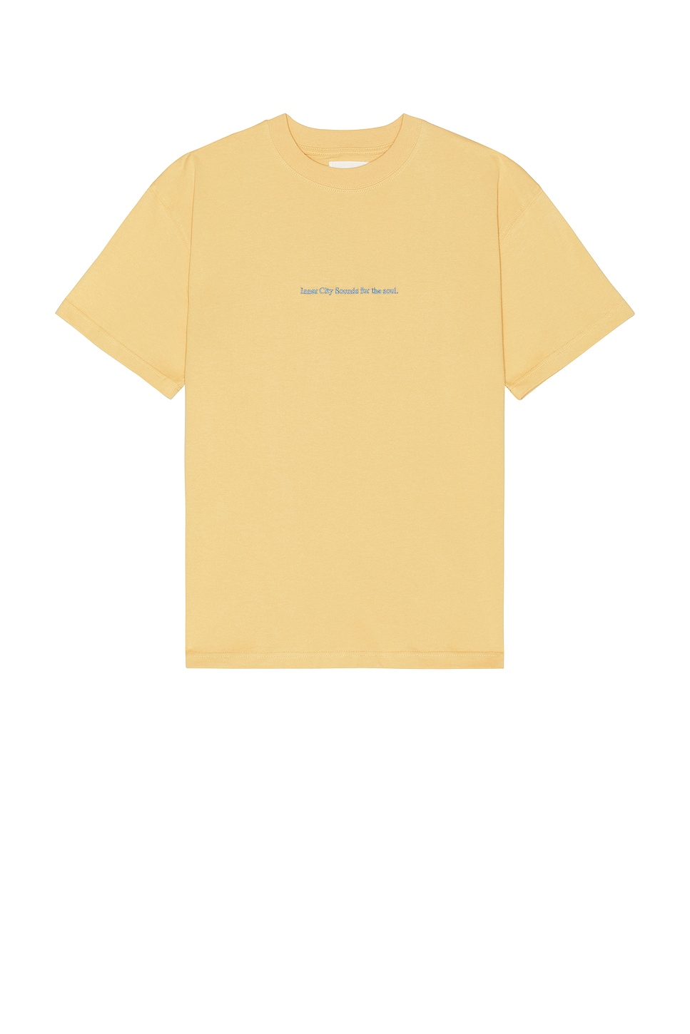 Shop Honor The Gift Records Oval Logo Tee In Yellow