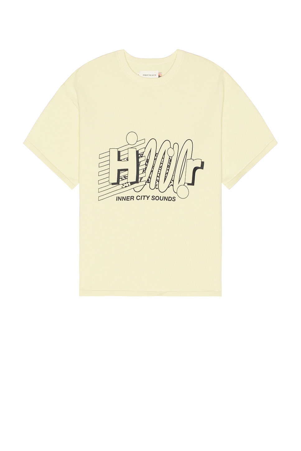 Shop Honor The Gift Sounds Short Sleeve Tee In Cream