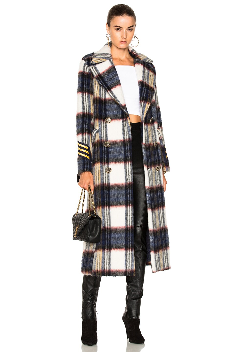 Image 1 of HISTORY REPEATS Plaid Coat in Multicolor