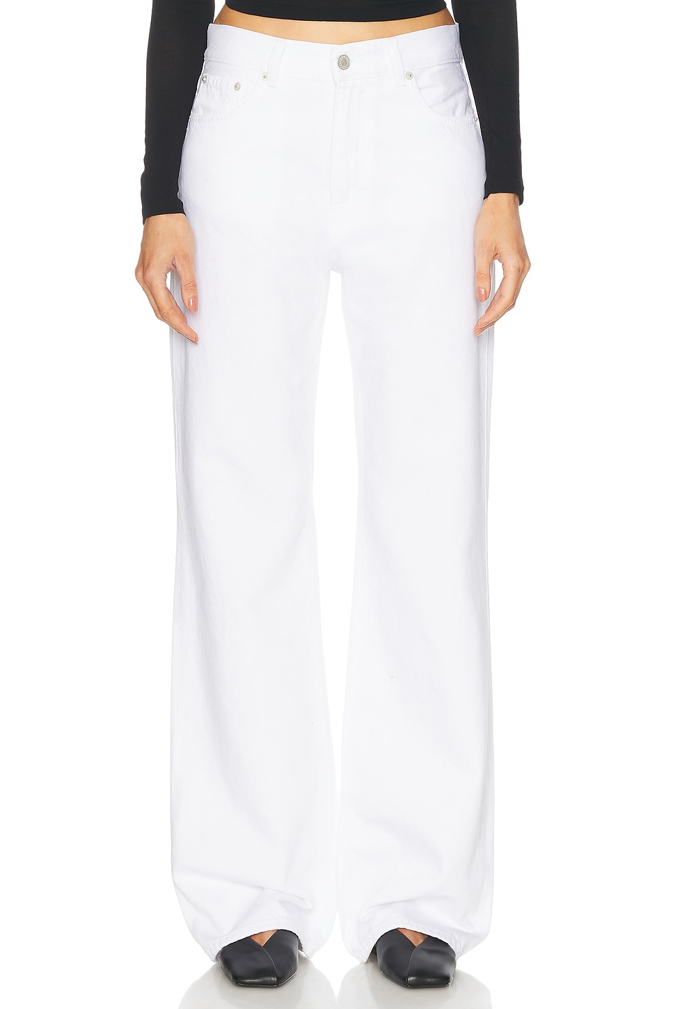 Image 1 of Haikure Korea Straight Leg in Optical White