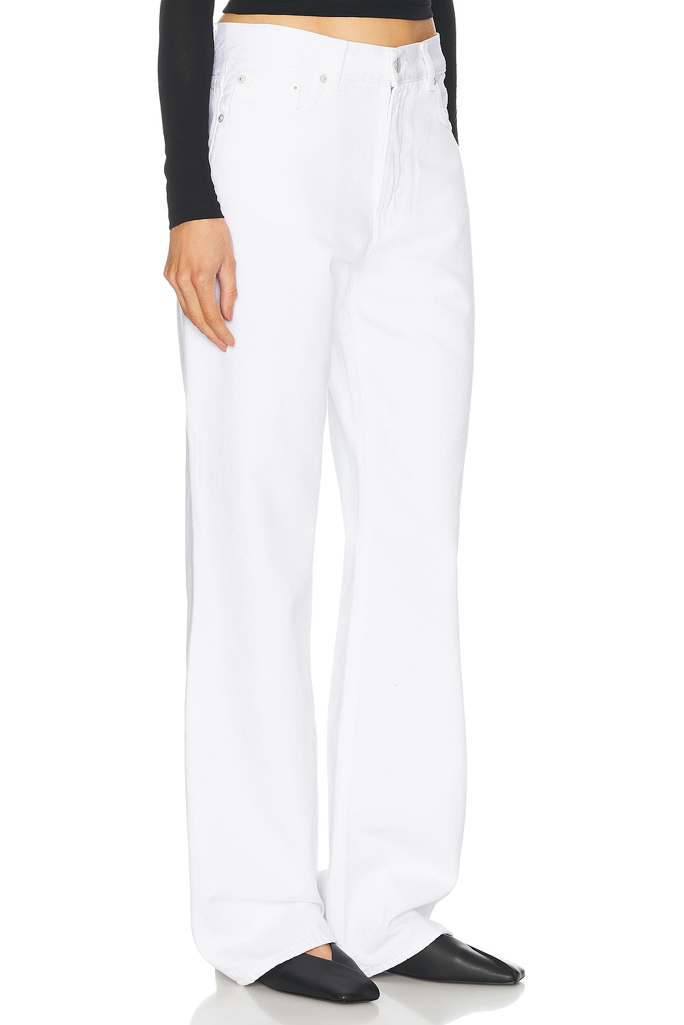 Shop Haikure Korea Straight Leg In Optical White