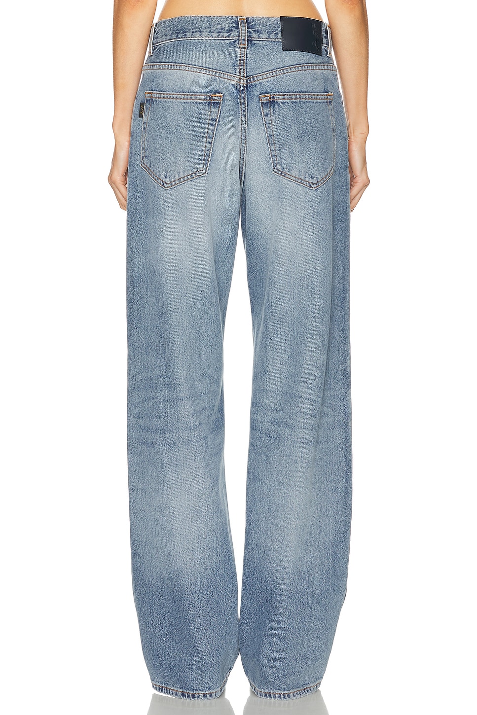 Image 4 of Haikure Bonnie Straight Leg in Dive Blue Wash