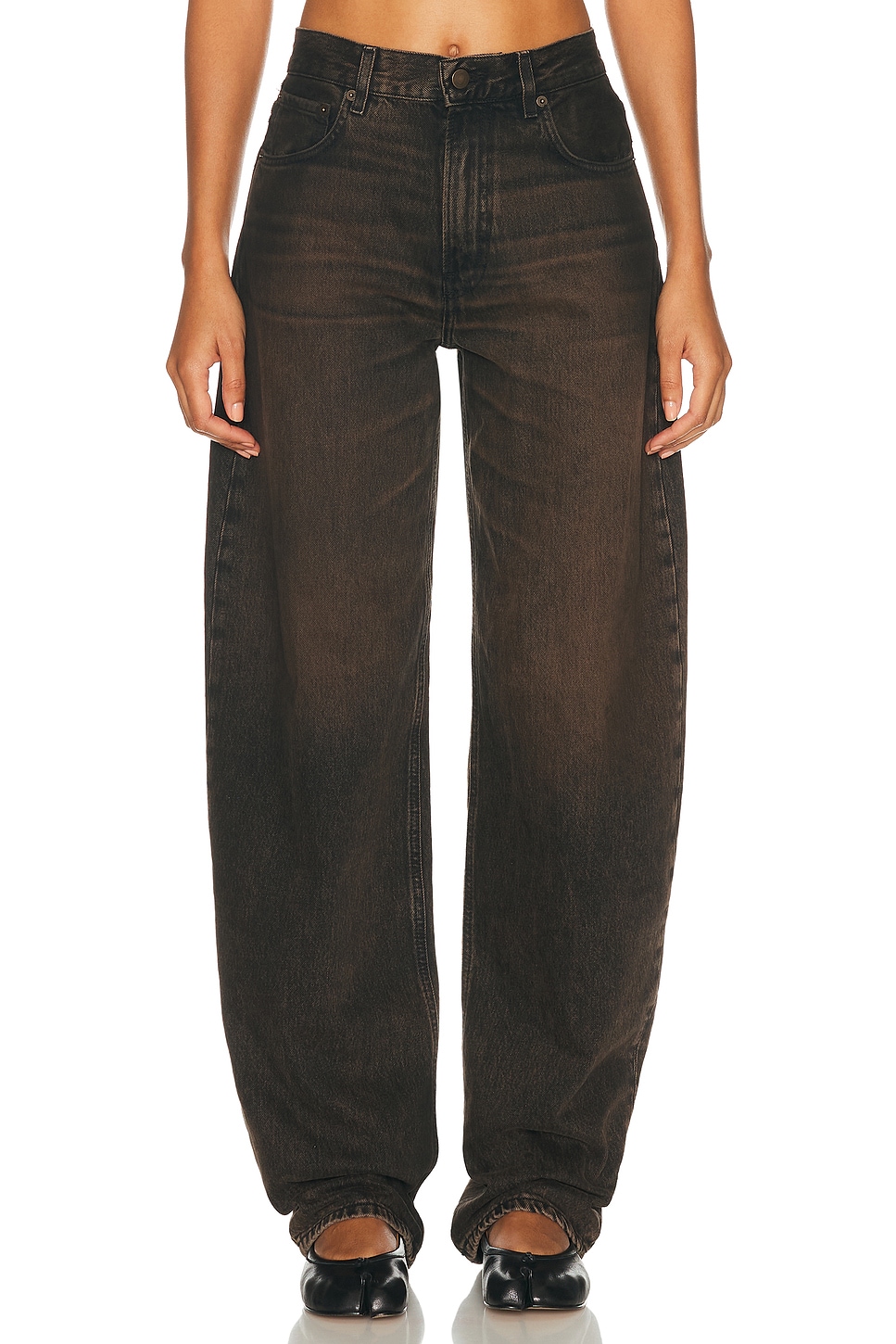 Image 1 of Haikure Bibi Wide Leg in Brown Black