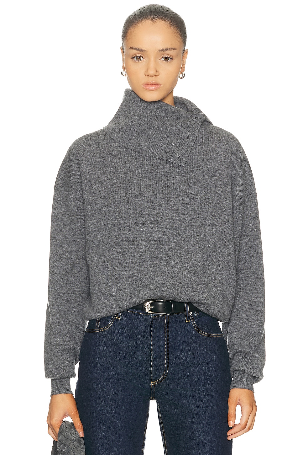 Image 1 of Haikure Cozy Knit Sweater in Grey