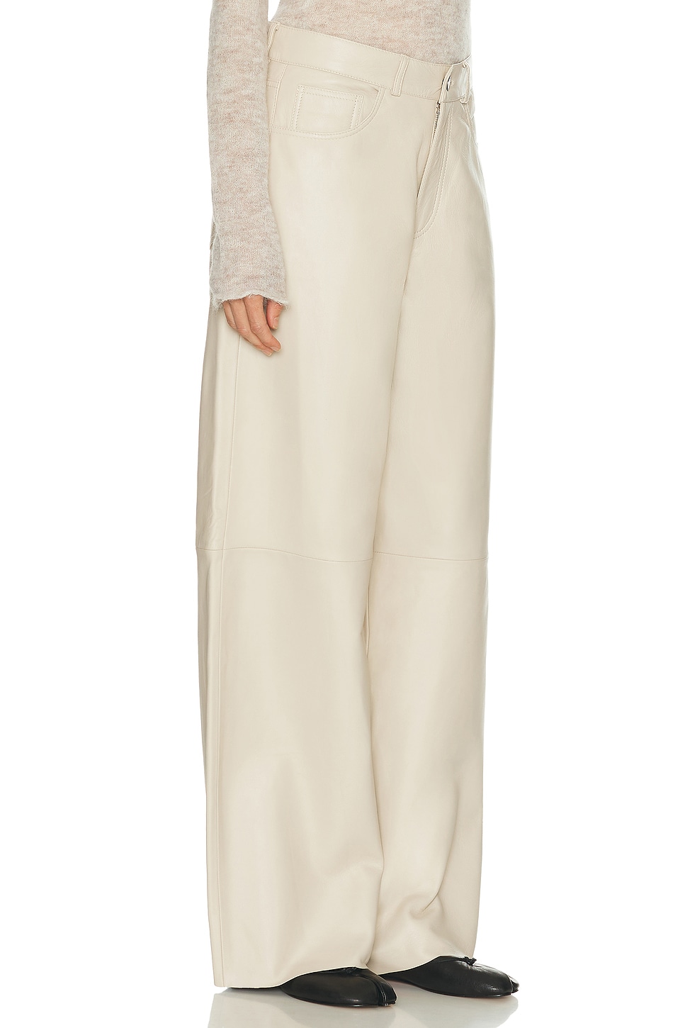 Haikure Bethany Leather Pant In White