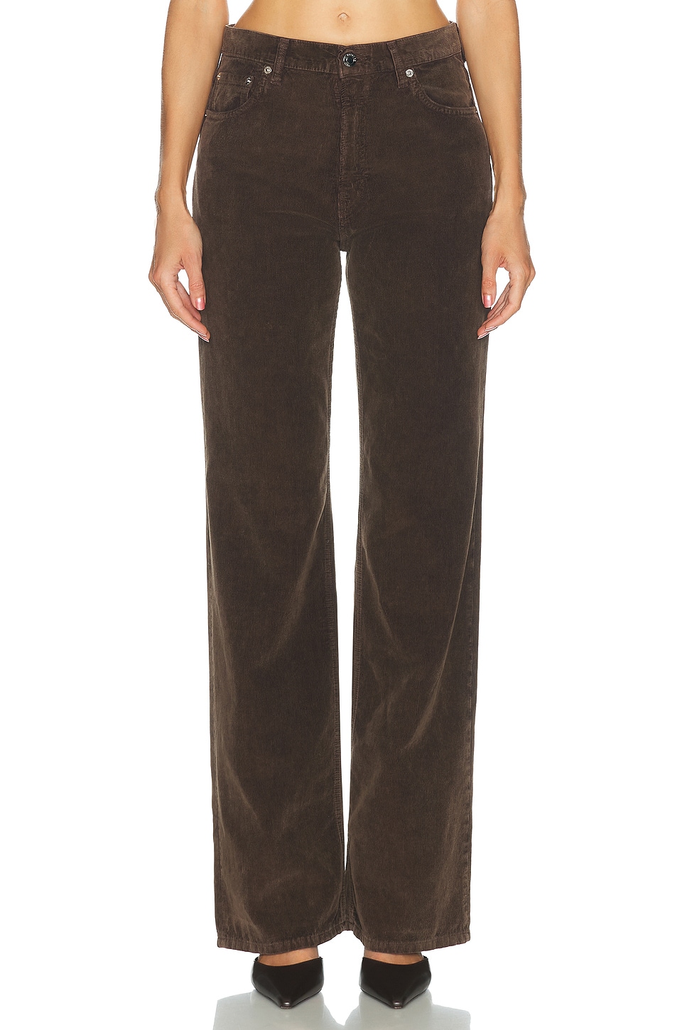 Haikure Korea Velvet Pier Pant In Brown