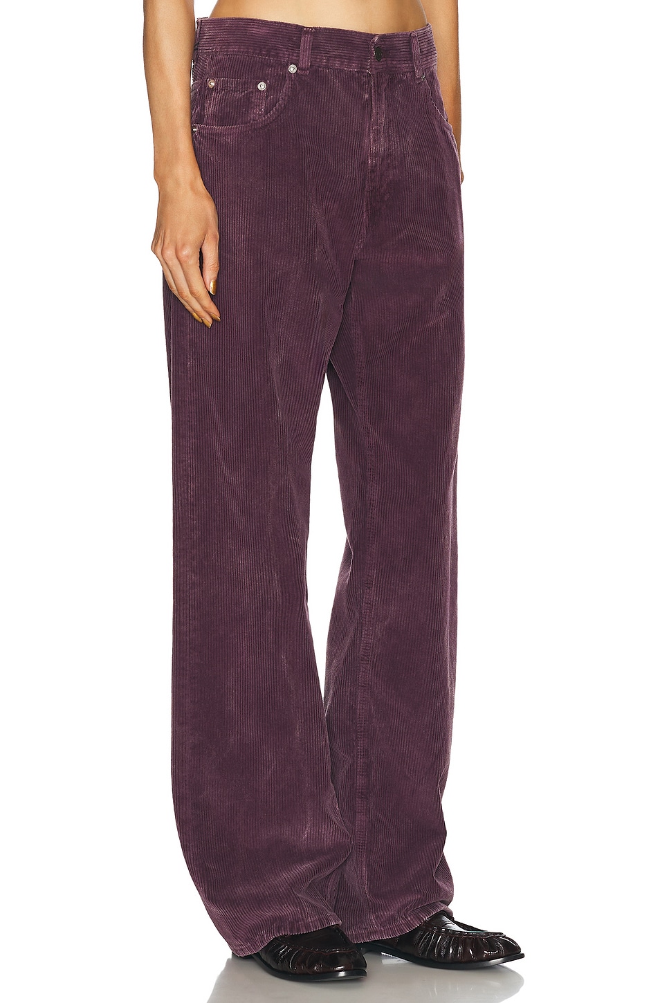 Shop Haikure Bonnie Velvet Vic Pant In Wine