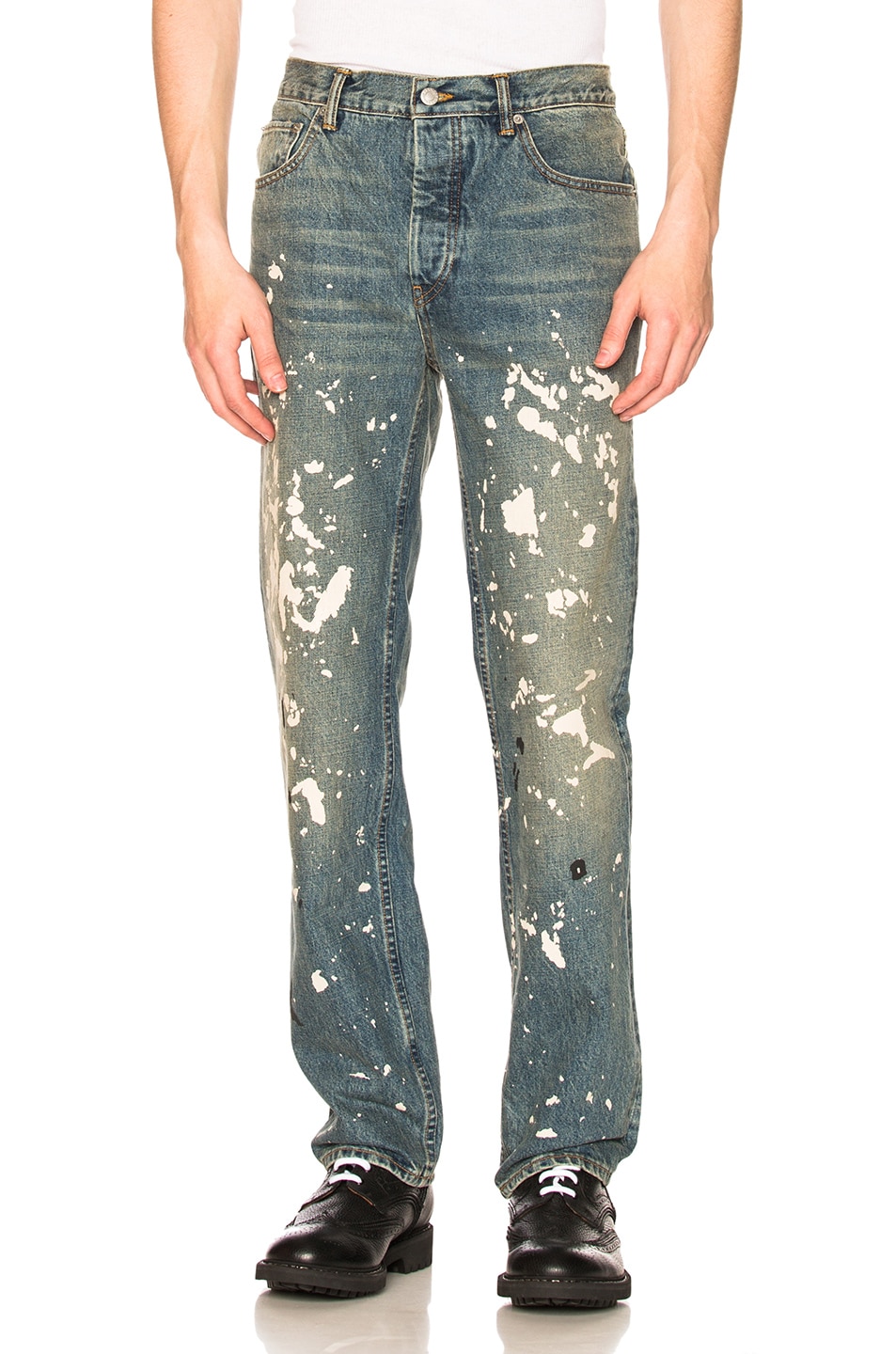 Image 1 of Helmut Lang Re-Edition Painter Jeans in Paint Splatter