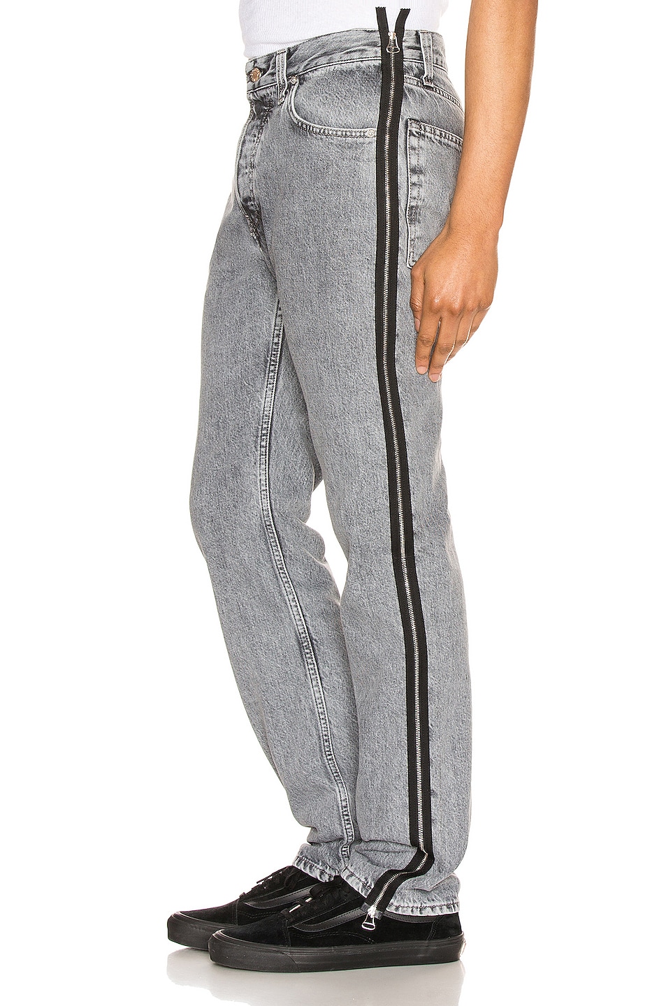 Image 1 of Helmut Lang Masc Hi Straight Jeans in Concrete Stone