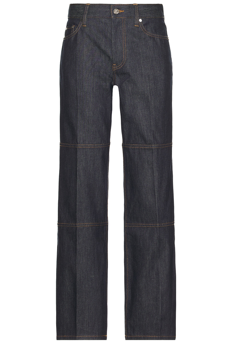 Image 1 of Helmut Lang Zip Carpenter Jean in Raw Indigo