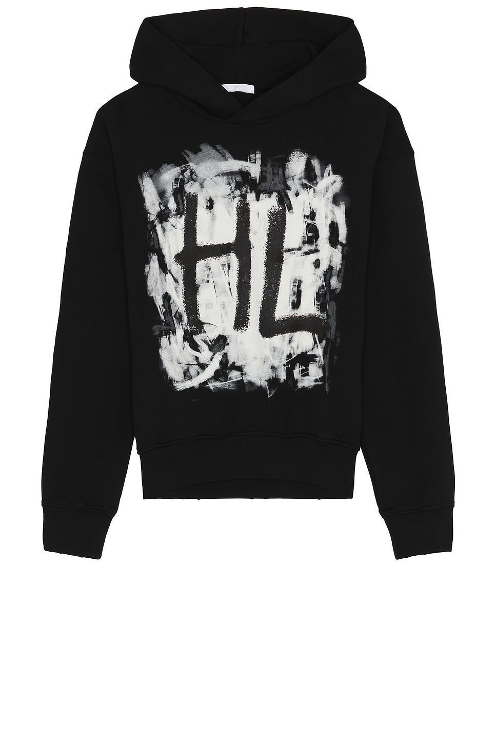 Image 1 of Helmut Lang Scribble 2 Hoodie in Black & White