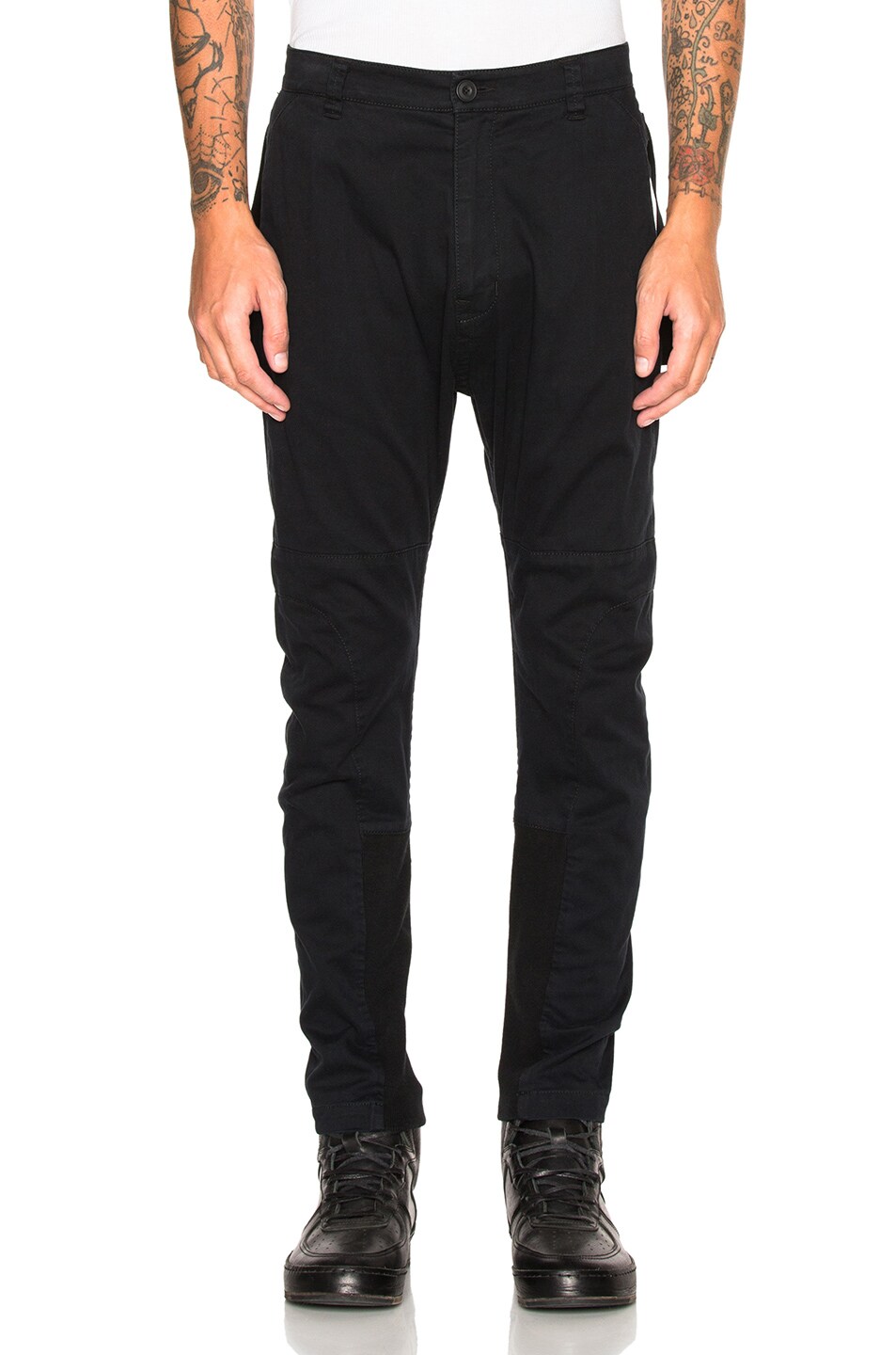 Image 1 of Helmut Lang Back Strap Trousers in Black