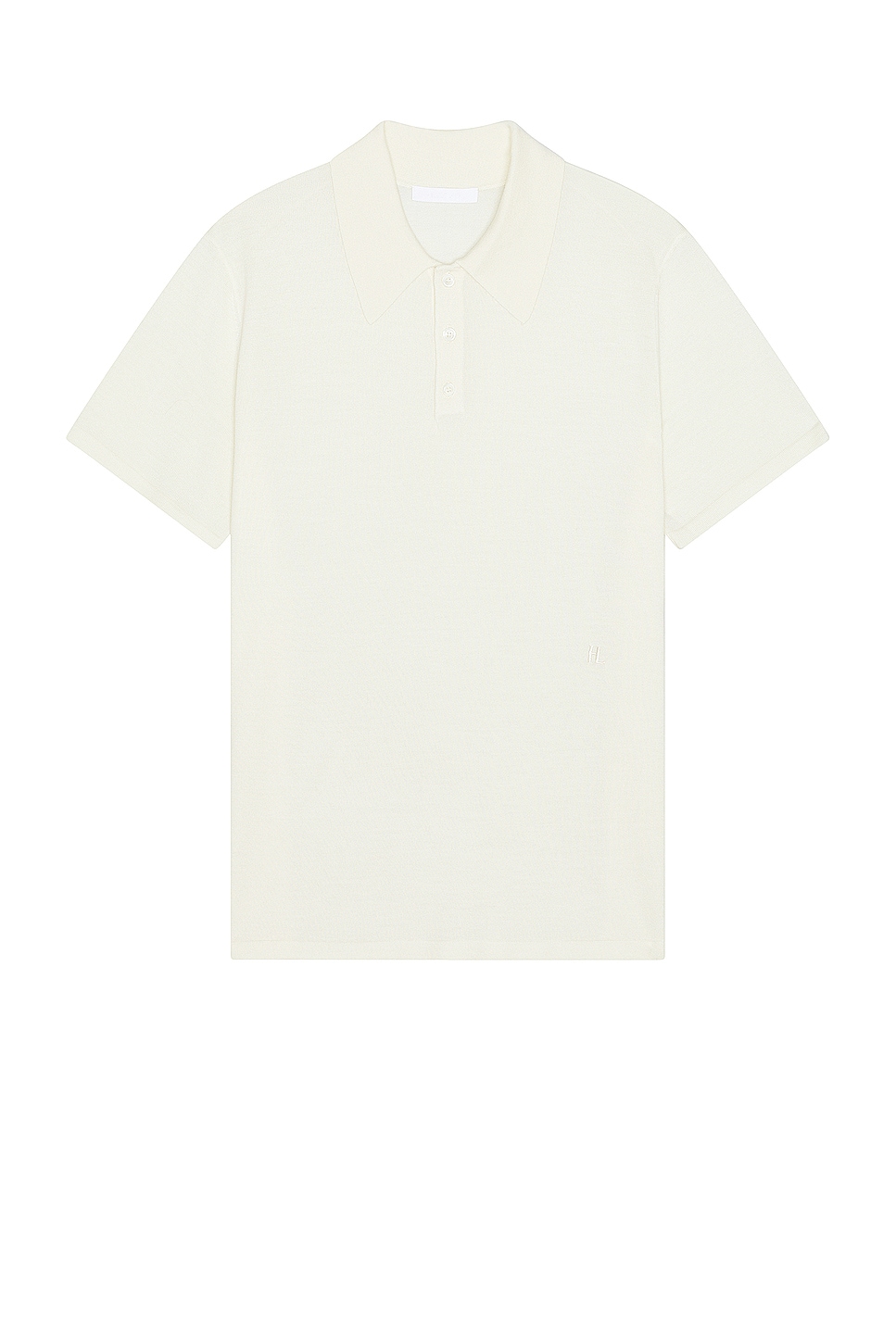 Image 1 of Helmut Lang Fine Gauge Polo in Ivory