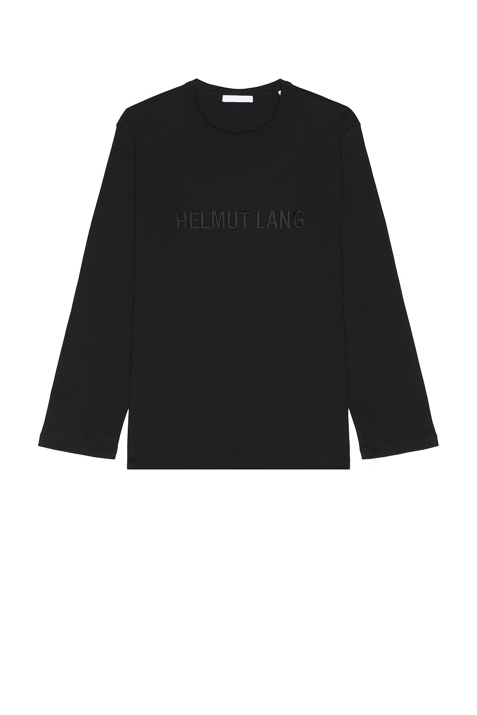 Long Sleeve Logo Tee in Black