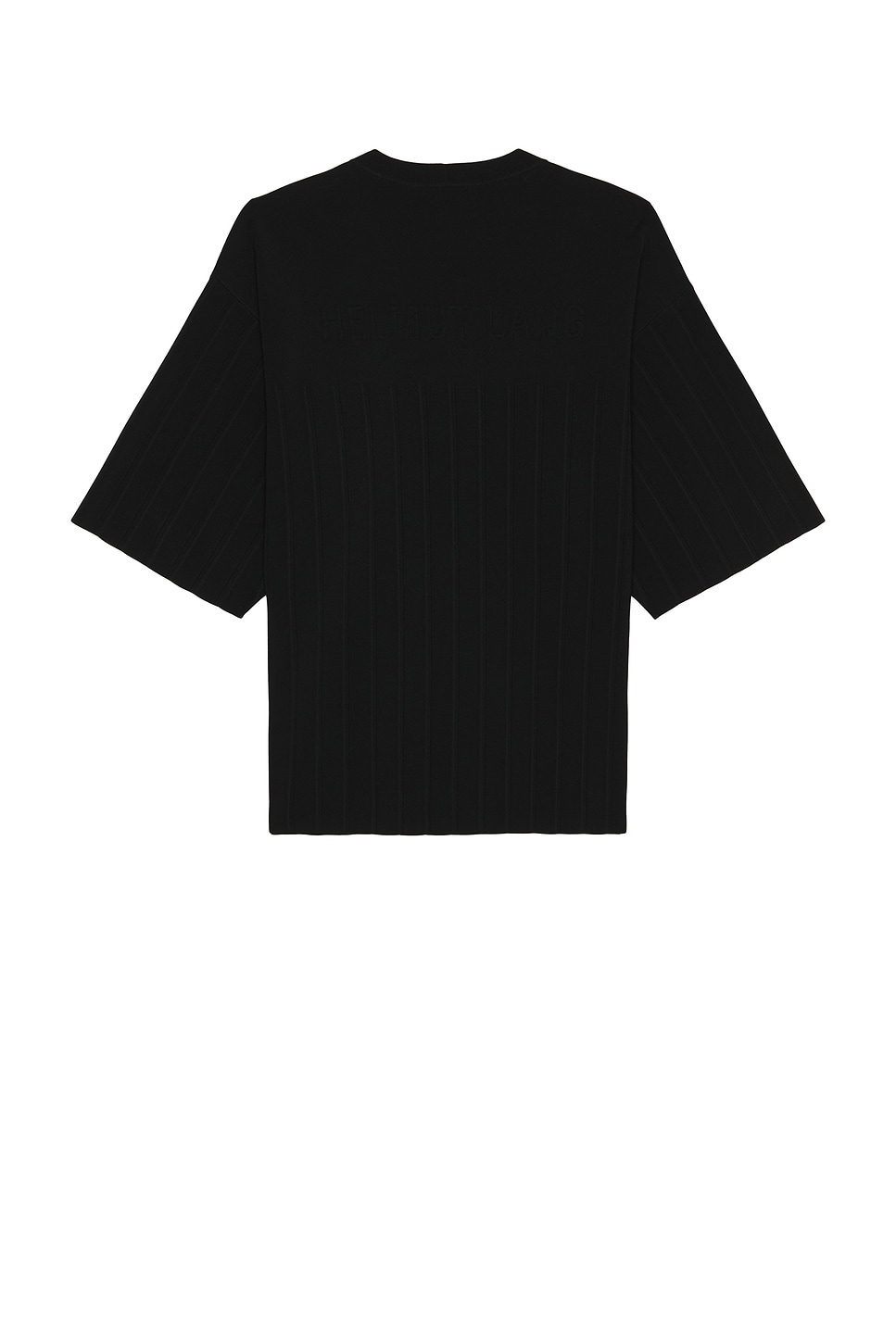 Helmut Lang Ribbed T-shirt In Black