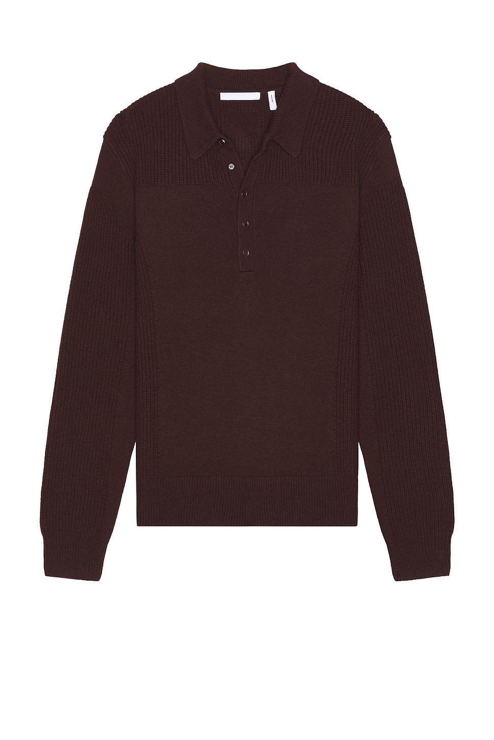 Image 1 of Helmut Lang Block Polo in Dark Burgundy