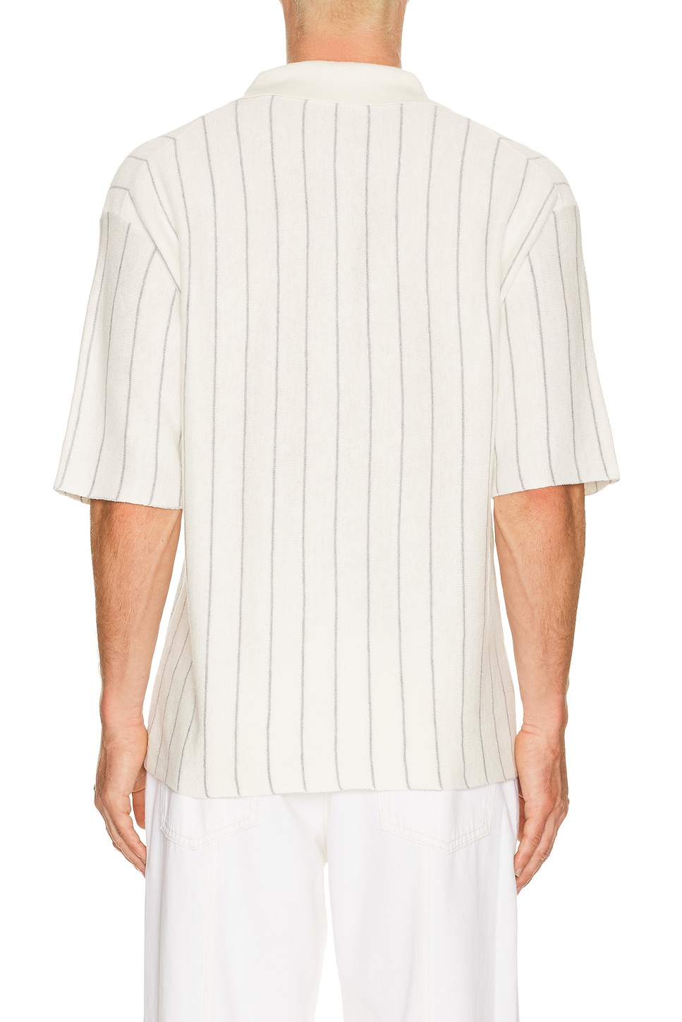 Helmut Lang Short Sleeve Stripe Polo. | Thumbnail 2