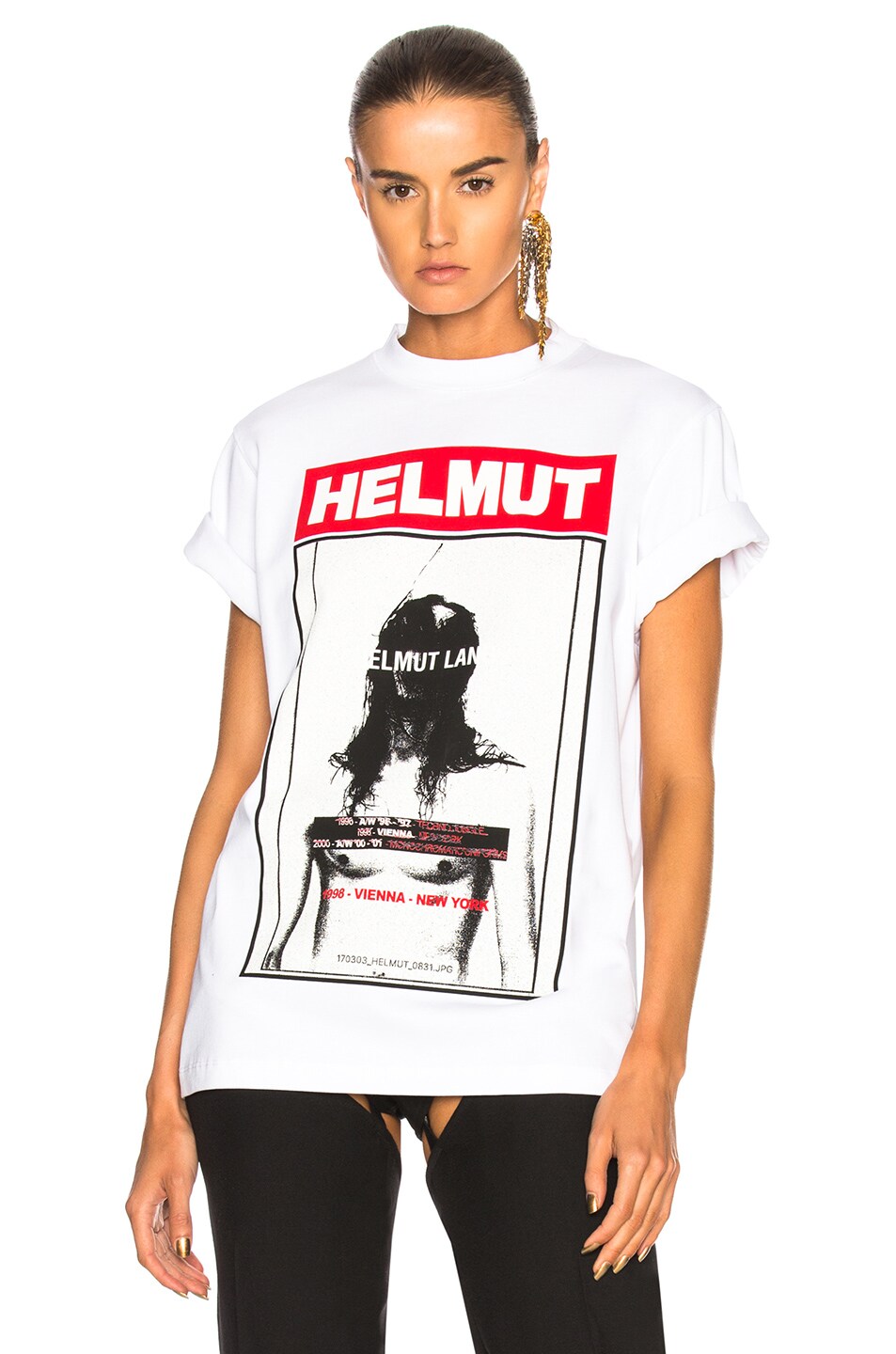 Image 1 of Helmut Lang Hans Tall Tee in White