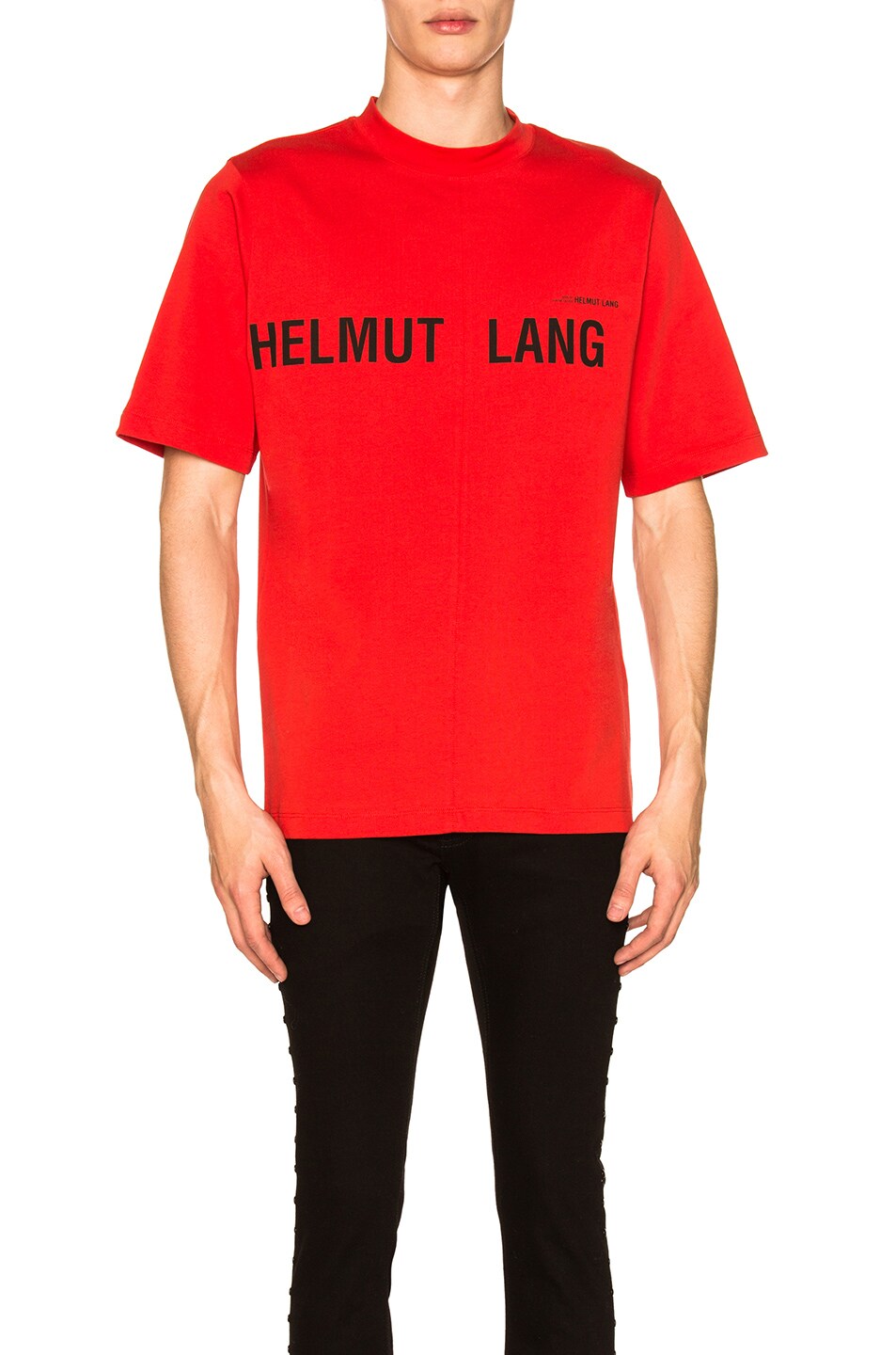 Image 1 of Helmut Lang x Shayne Oliver Campaign PR T-Shirt in Red