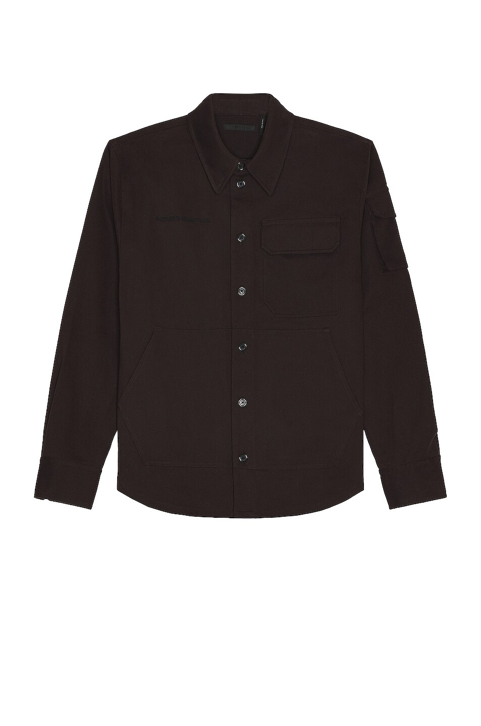 Image 1 of Helmut Lang Brushed Twill Shirt in Fig