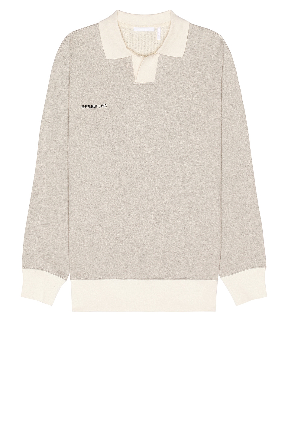 Image 1 of Helmut Lang Terry Polo in Vapor Heather