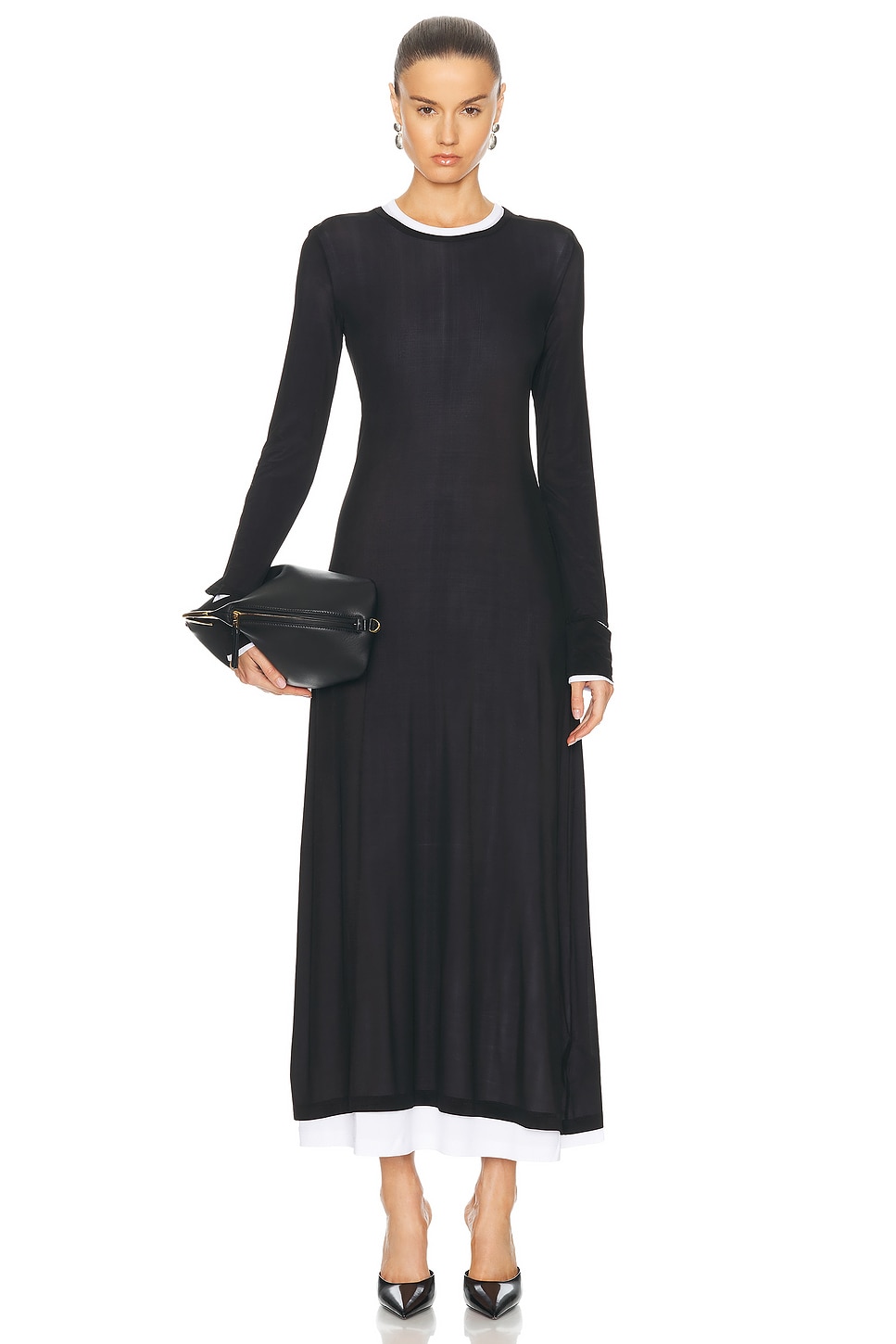 Image 1 of Helmut Lang Double Layer Dress in Black