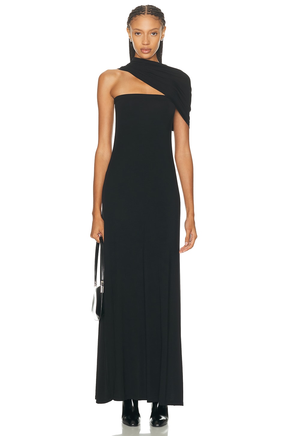 Helmut Lang Sash Maxi Dress In Black