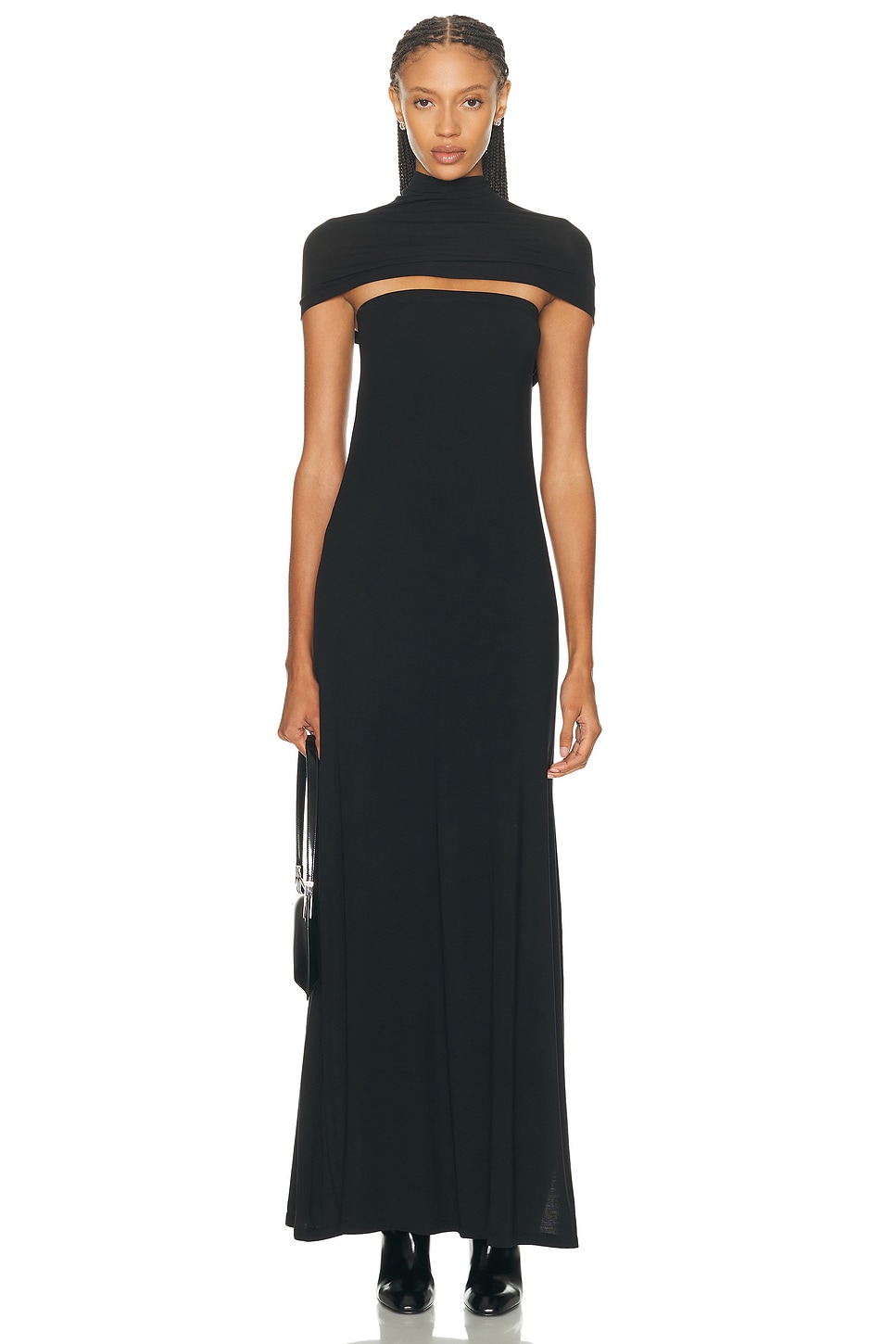 Helmut Lang Sash Maxi Dress In Black