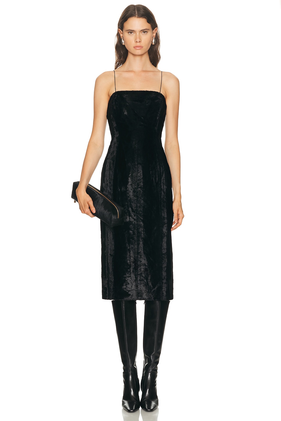 Helmut Lang Pony Midi Dress In Multi