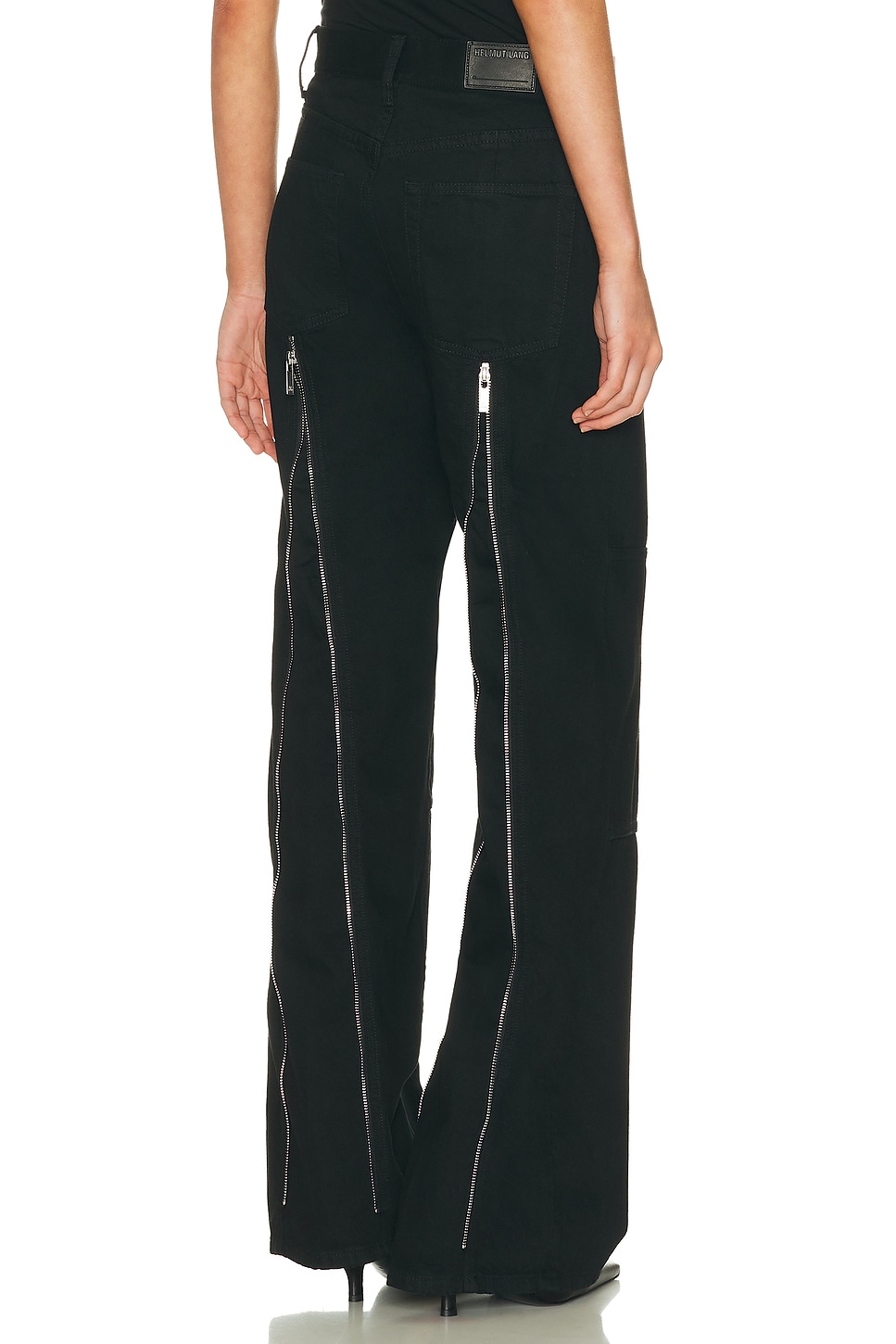 Image 1 of Helmut Lang Zip Carpenter in Rinsed Black